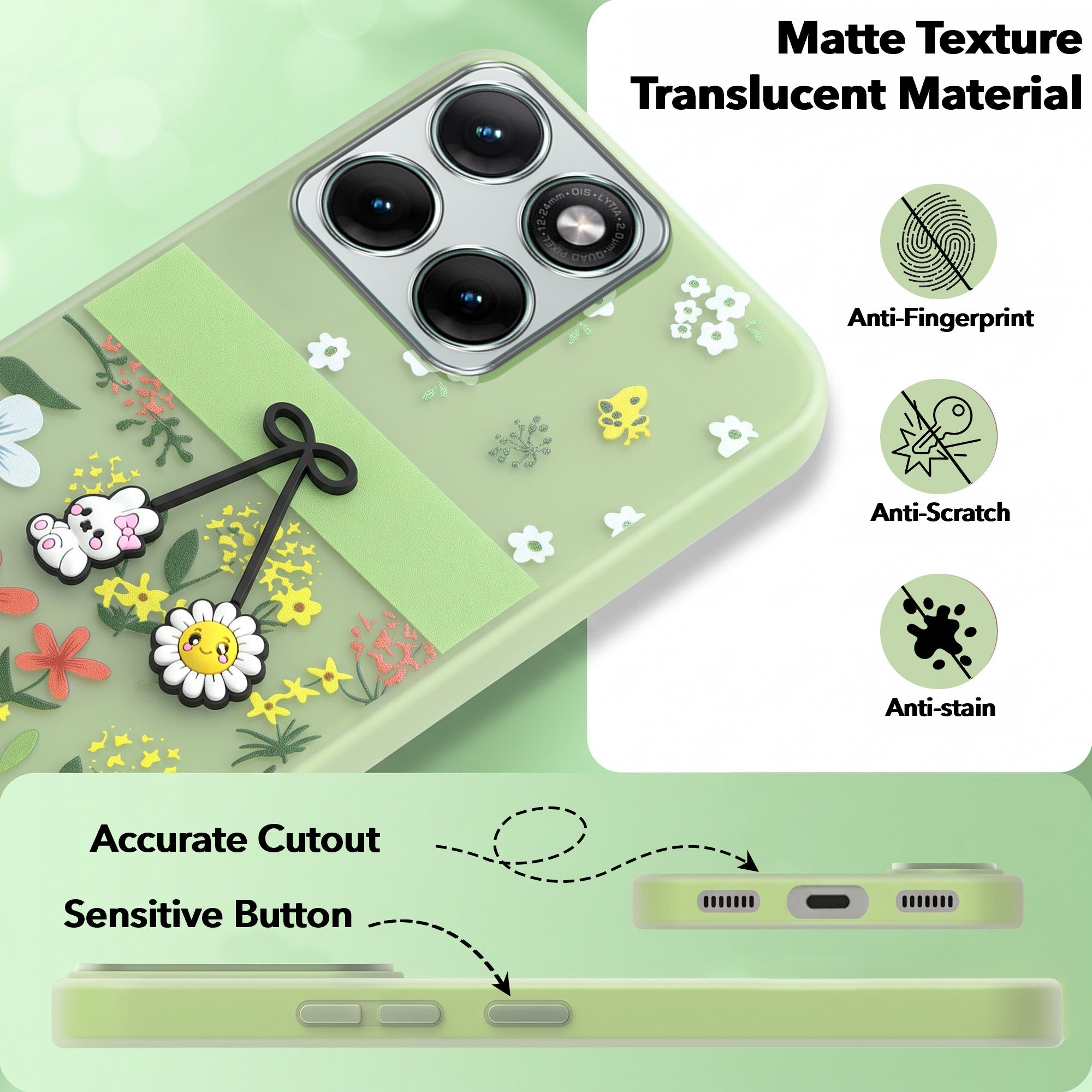 For Motorola Moto Edge 70 Fusion Back Cover Case (3D Cute Cartoons | Hard Back Side Soft | Matte Premium Finish | HD Printing)