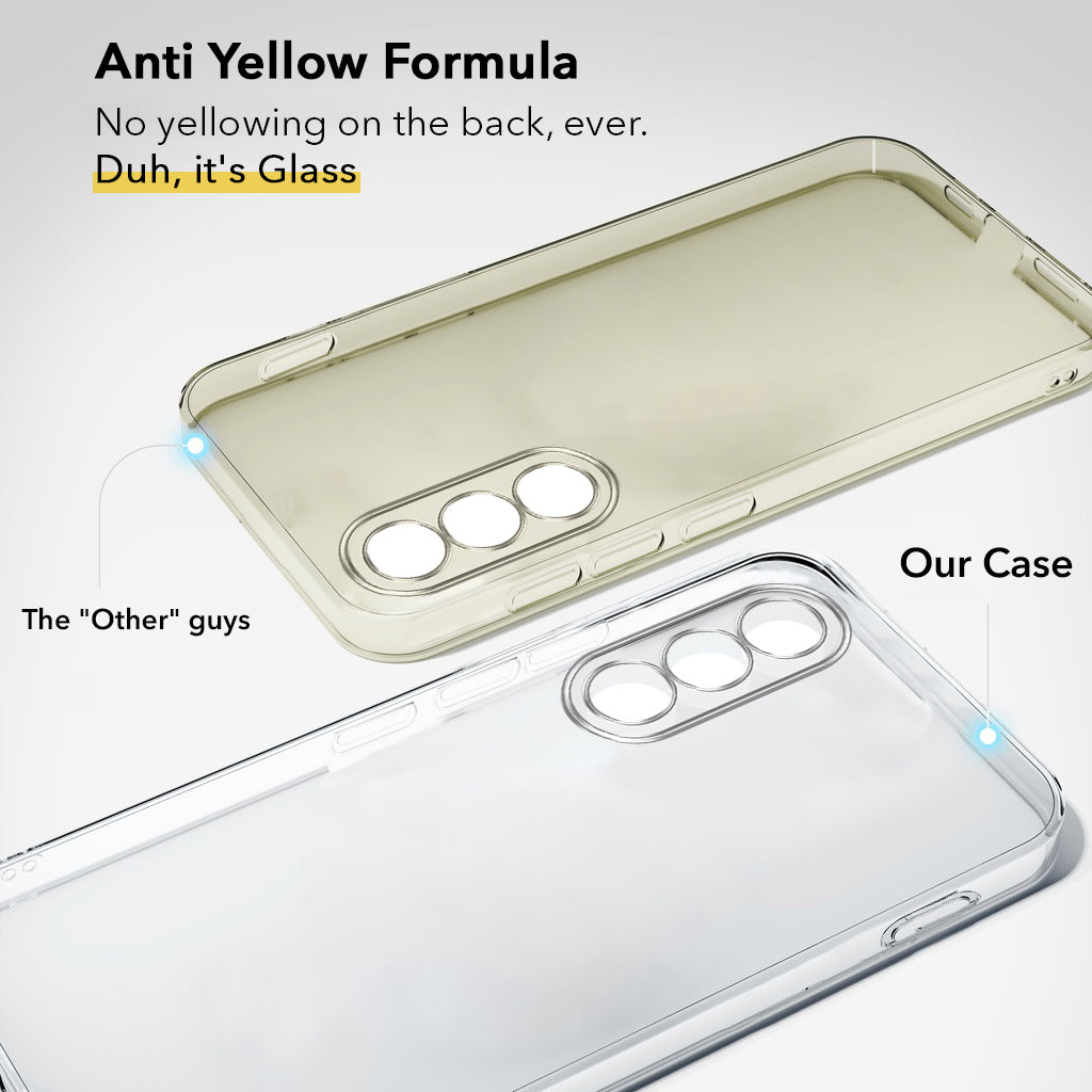 For Oneplus Nord 5 Back Cover Case Lifetime Anti-Yellow Clear (Sleek Hard Crystal | Shockproof and Camera Protection)