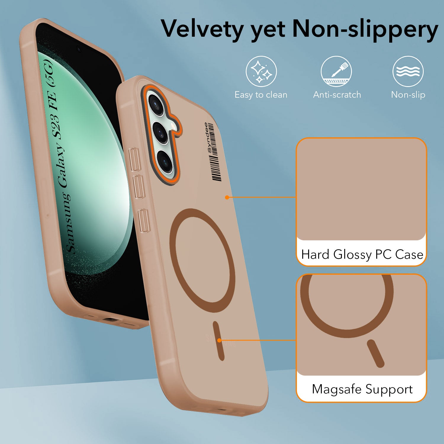 For Samsung Galaxy S23 FE 5G Back Cover Case (Soft Touch | Camera Bump Protection | MagSafe Compatible | Matte Finish)