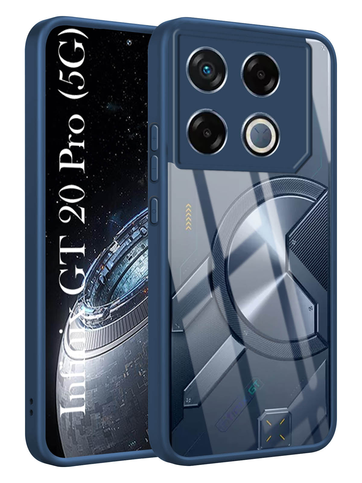 For Infinix GT 20 Pro 5G Back Cover Case (Lifetime Anti Yellow | Anti Scratch | Crystal Clear Shockproof)