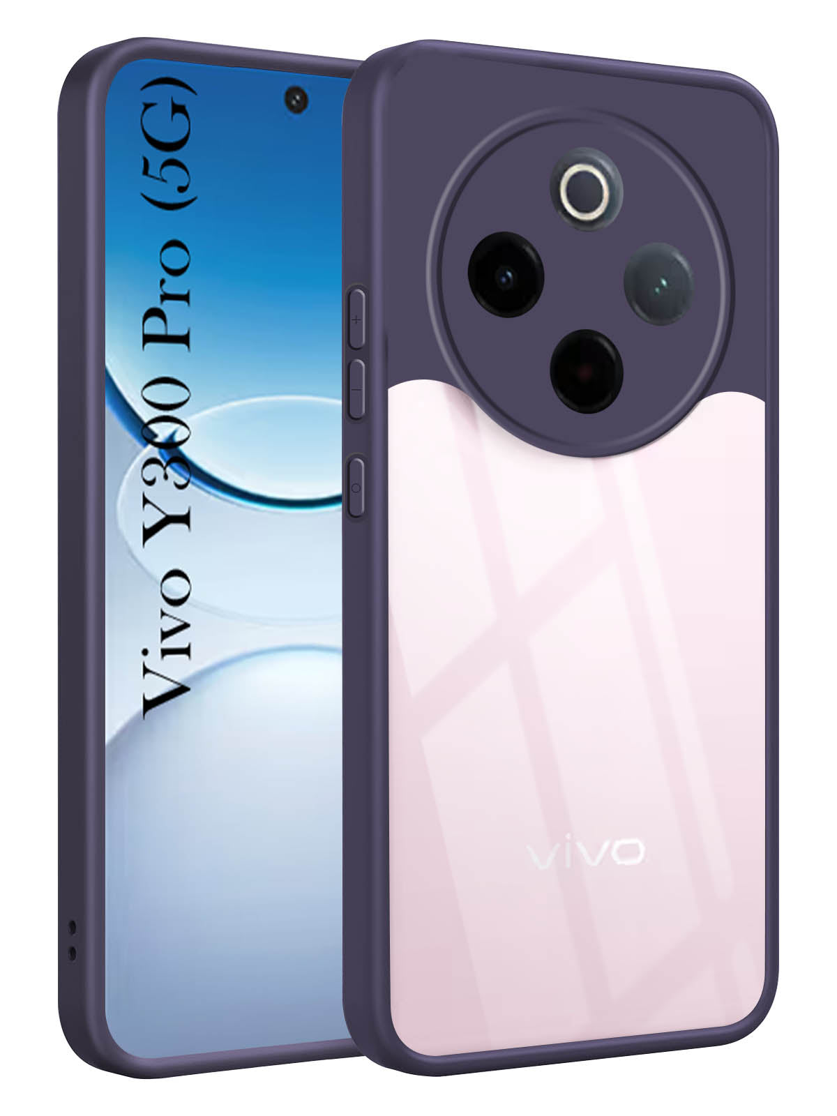 For Vivo Y300 Pro Back Cover Case (Lifetime Anti Yellow | Anti Scratch | Crystal Clear Shockproof)