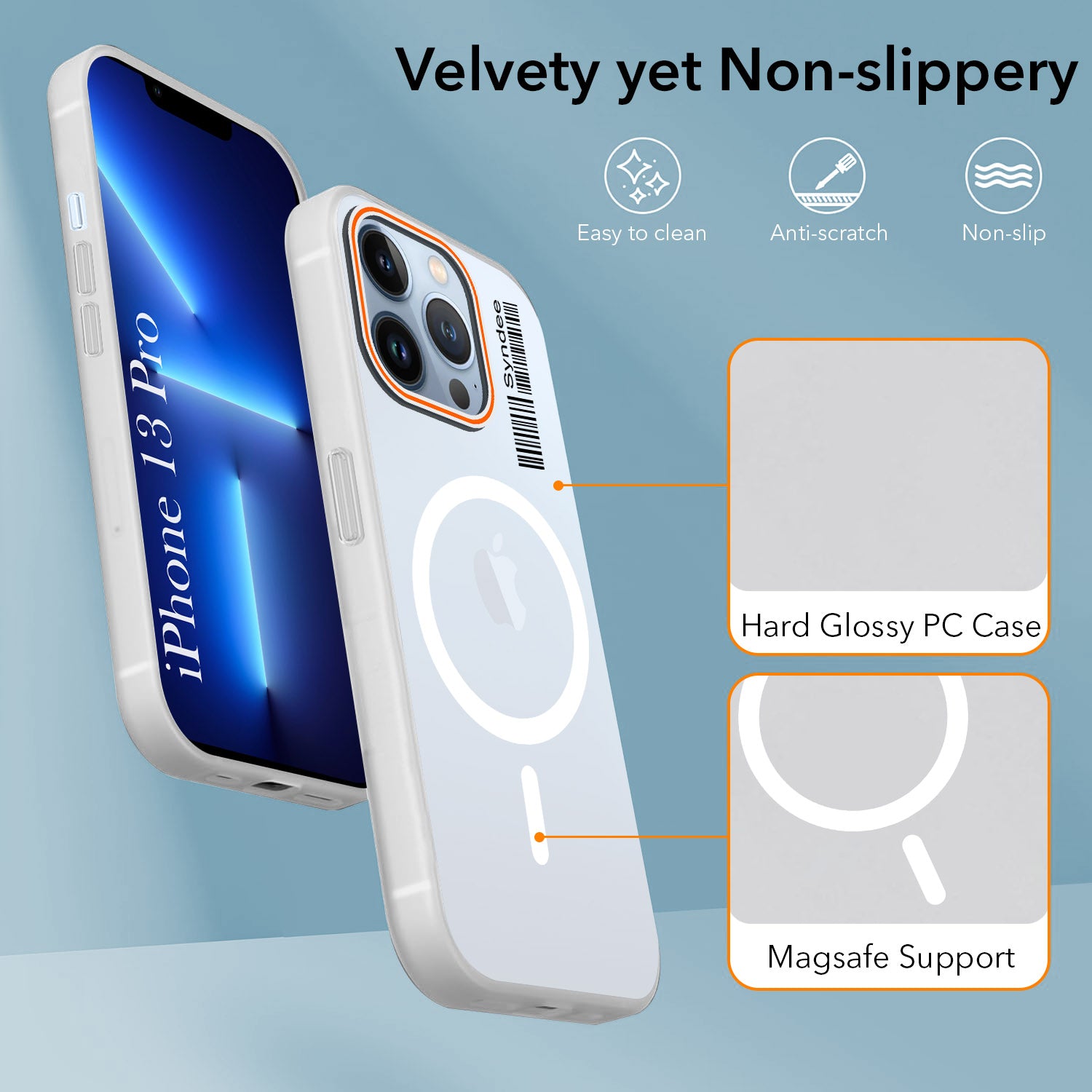 For Apple iPhone 13 Pro Back Cover Case (Soft Touch | Camera Bump Protection | MagSafe Compatible | Matte Finish)
