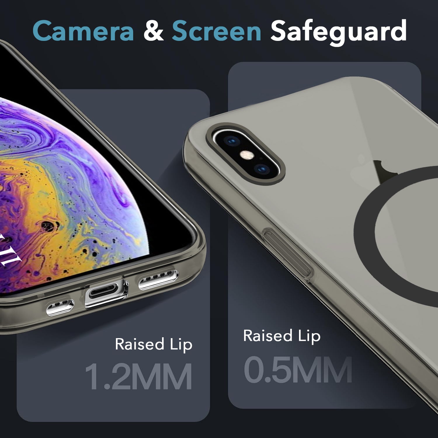 For Apple iPhone Xs Max Back Cover Case (Frosted Matte Feel | MagSafe Compatible Wireless Charging | Polycarbonate Material)