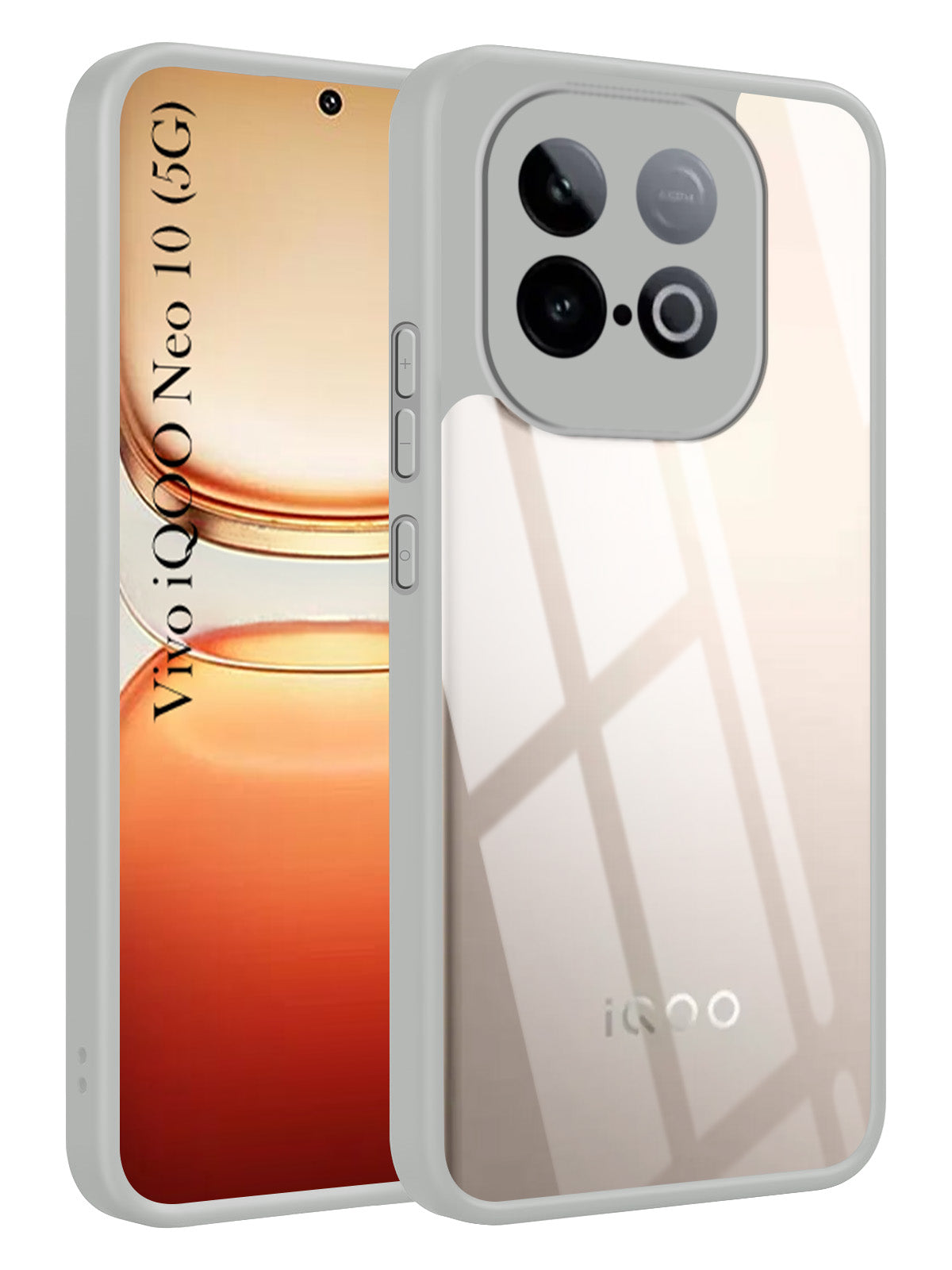 For Vivo iQOO Neo 10 Back Cover Case Ultra-Hybrid (Lifetime Anti Yellow | Anti Scratch | Crystal Clear Shockproof)