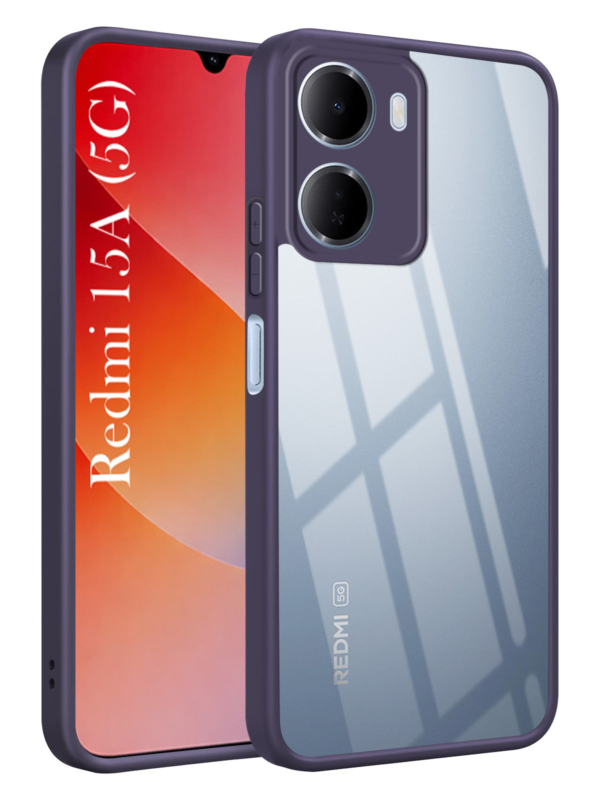 For Redmi 15A 5G Back Cover Case Ultra-Hybrid (Lifetime Anti Yellow | Anti Scratch | Crystal Clear Shockproof)
