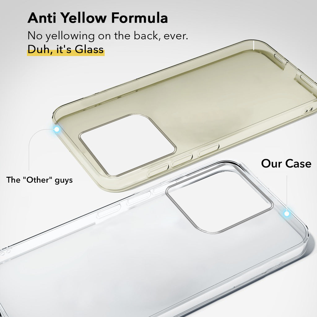 For Motorola Moto Edge 60 Stylus Back Cover Case(Hard Anti Yellow Clear Case | Sleek Hard Crystal Clear | Drop & Camera Protection | Shockproof Polycarbonate)