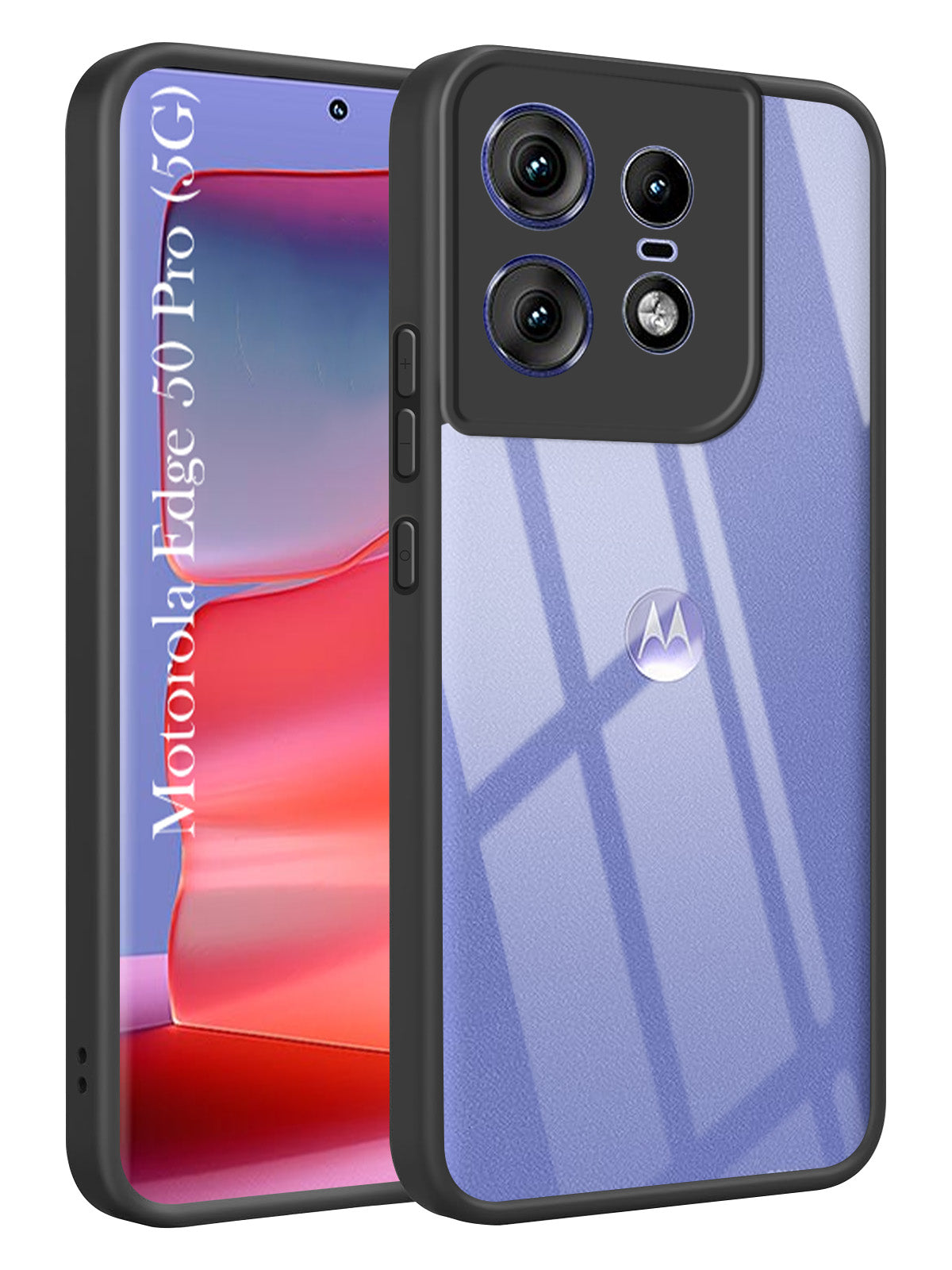 For Motorola Moto Edge 50 Pro Back Cover Case (Lifetime Anti Yellow | Anti Scratch | Crystal Clear Shockproof)