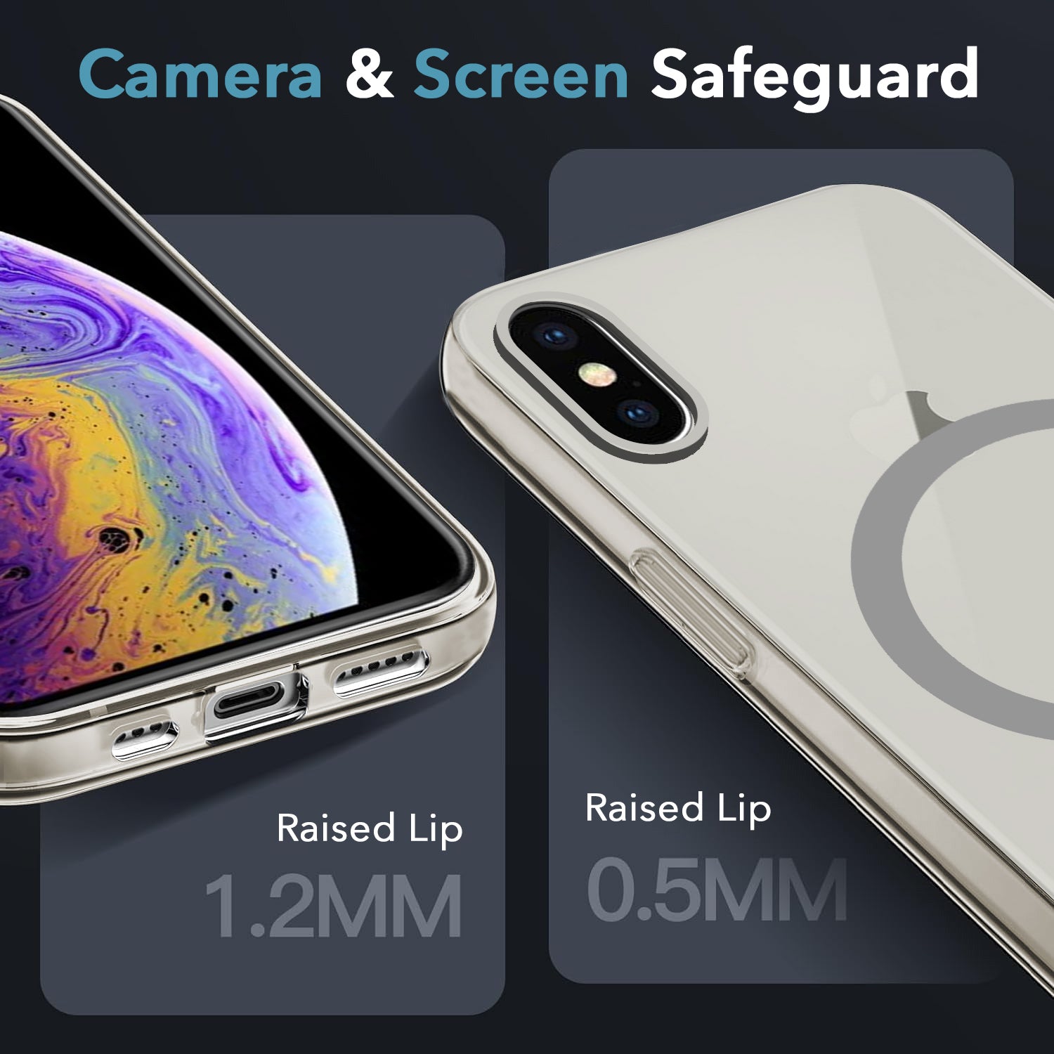 For Apple iPhone Xs Back Cover Case (Frosted Matte Feel | MagSafe Compatible Wireless Charging | Polycarbonate Material)
