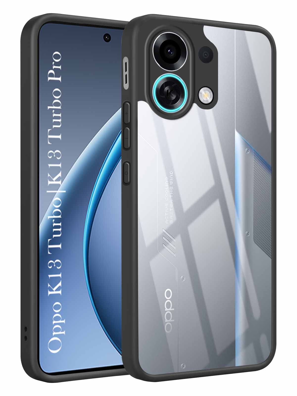 For Oppo K13 Turbo | Oppo K13 Turbo Pro Back Cover Case (Lifetime Anti Yellow | Anti Scratch | Crystal Clear Shockproof)