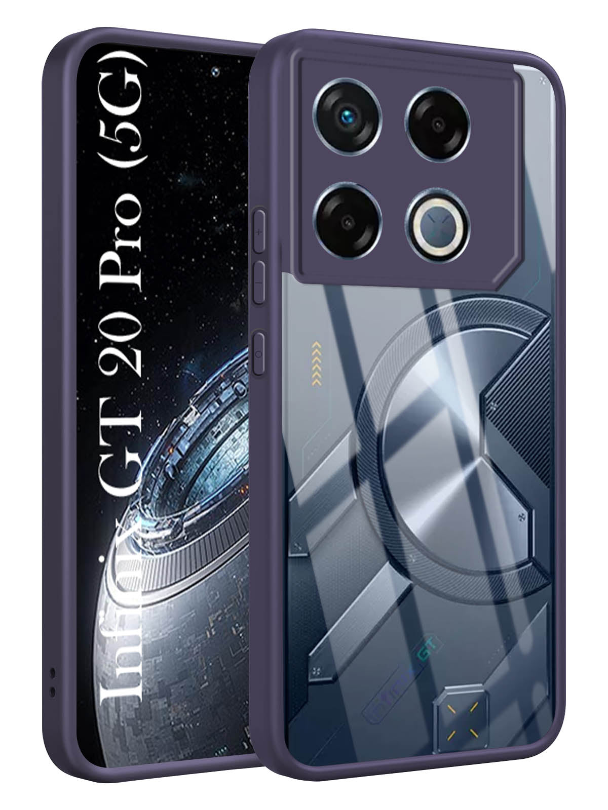 For Infinix GT 20 Pro 5G Back Cover Case (Lifetime Anti Yellow | Anti Scratch | Crystal Clear Shockproof)