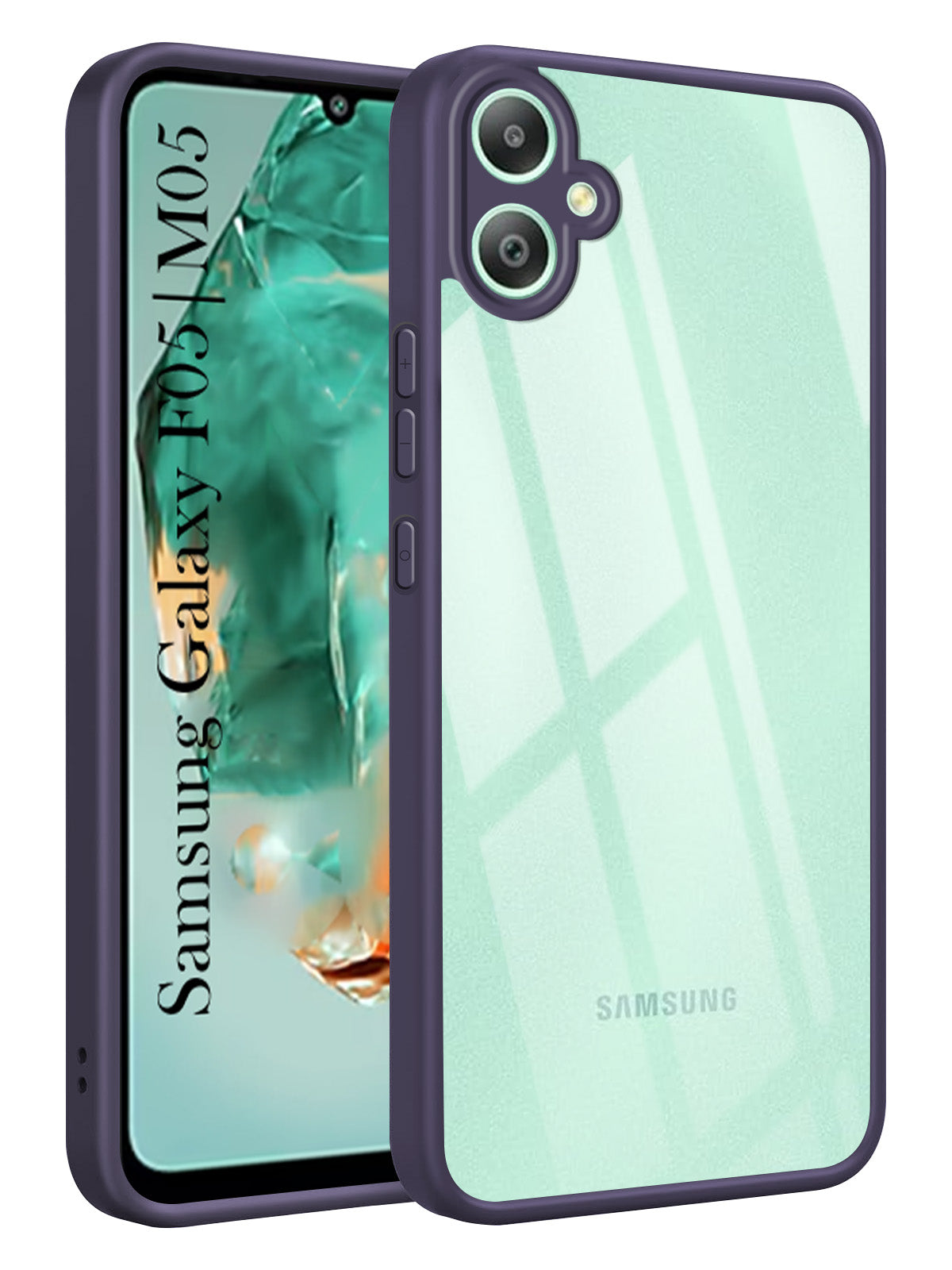 For Samsung Galaxy F05 | Samsung Galaxy M05 Back Cover Case Ultra-Hybrid (Lifetime Anti Yellow | Anti Scratch | Crystal Clear Shockproof)