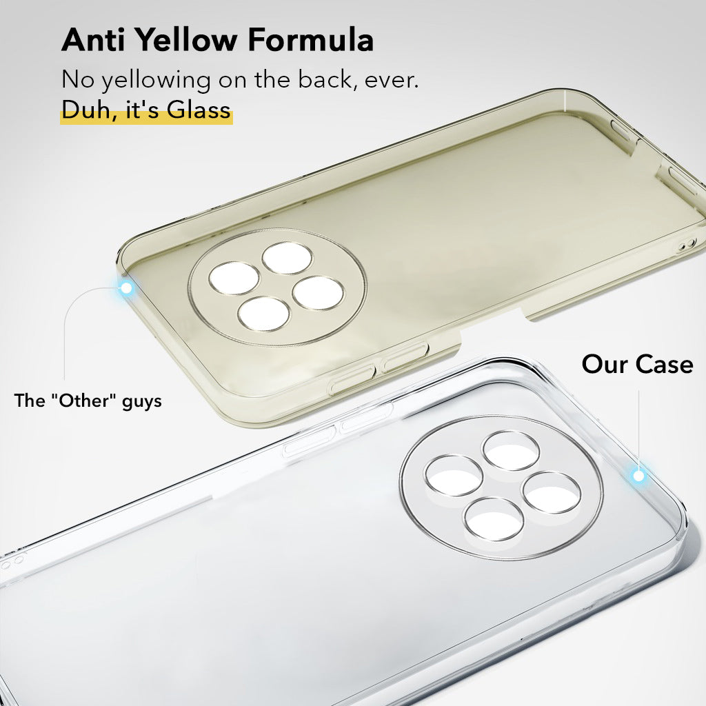 For Realme Narzo 70x 5G Back Cover Case (Hard Anti Yellow Clear Case | Sleek Hard Crystal Clear | Drop & Camera Protection | Shockproof Polycarbonate)