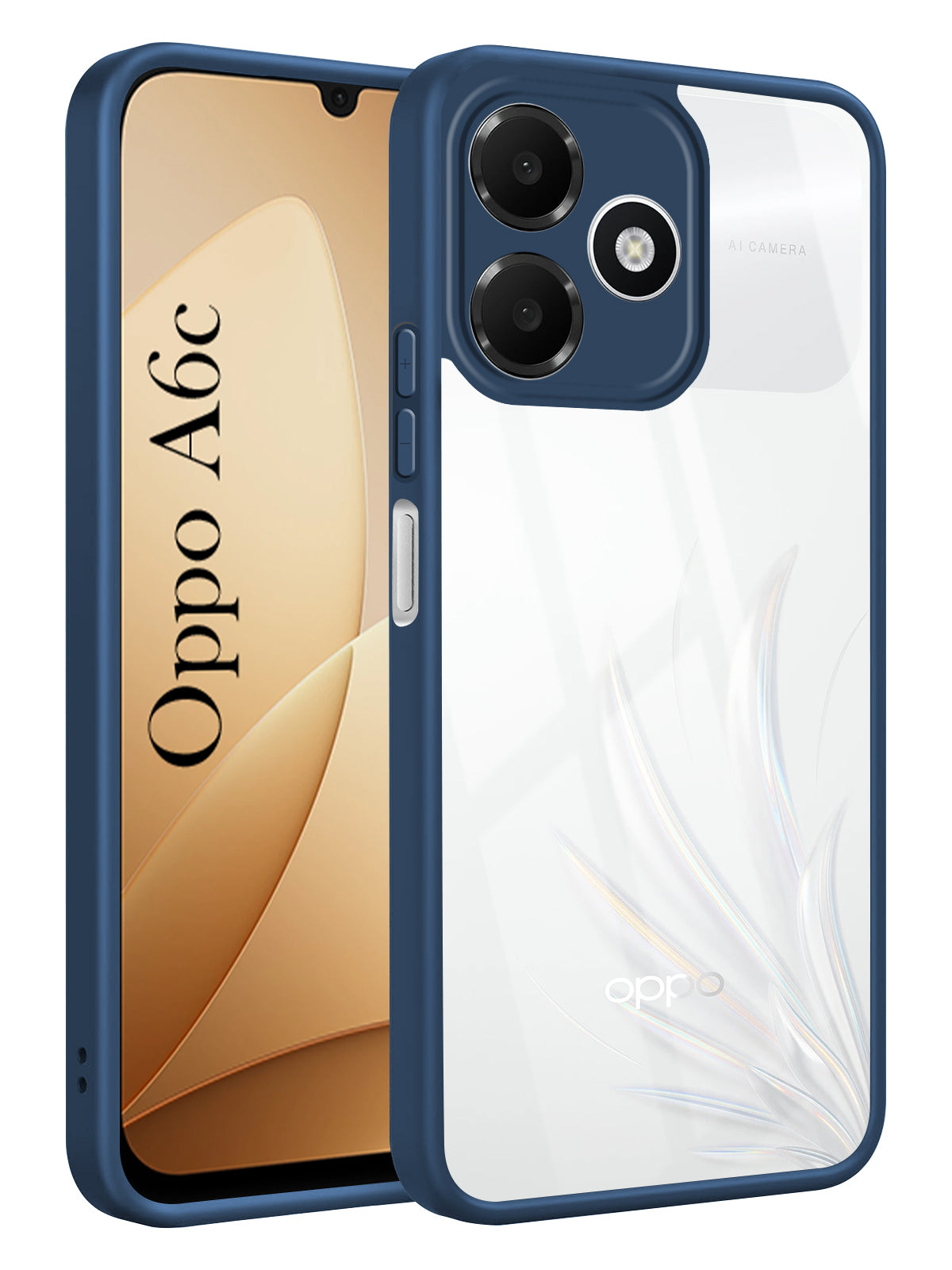 For Oppo A6c 4G Back Cover Case Ultra-Hybrid (Lifetime Anti Yellow | Anti Scratch | Crystal Clear Shockproof)