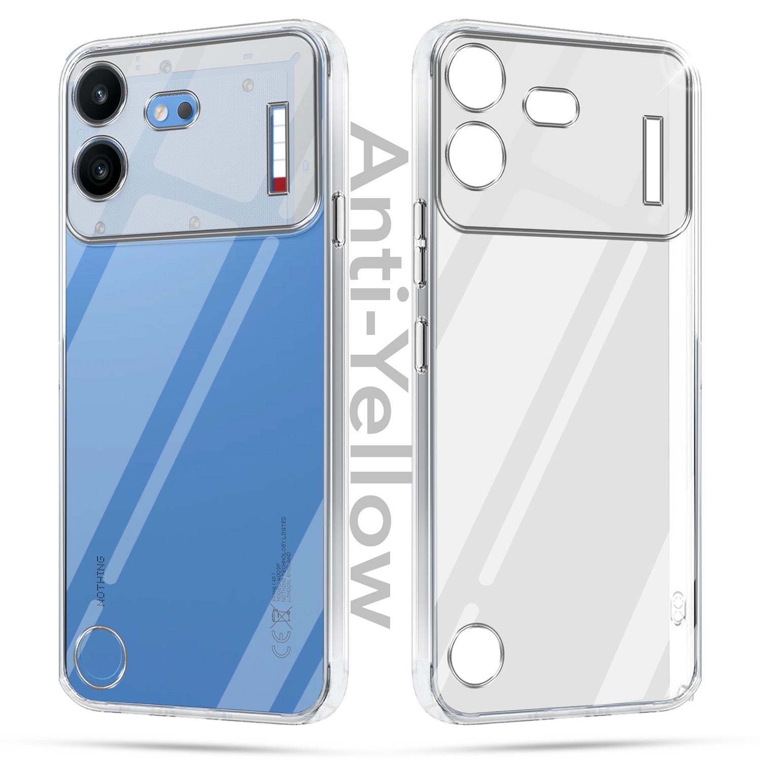 For Nothing Phone 4B 5G Combo with Back Cover and 9H Tempered Glass (Lifetime Anti-Yellow | Sleek Hard Crystal | Oleophobic Coating Screen Glass)