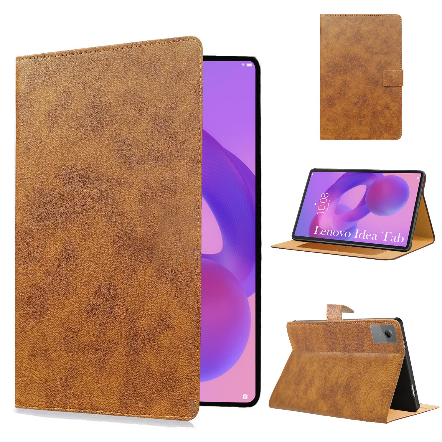 For Lenovo Idea Tab 11 Inch TB336FU/TB336ZU Flip Cover Folio Cover (PU Leather | Multi-Angle Smart Stand | Card Storage Slots | Silicone Back Pouch)