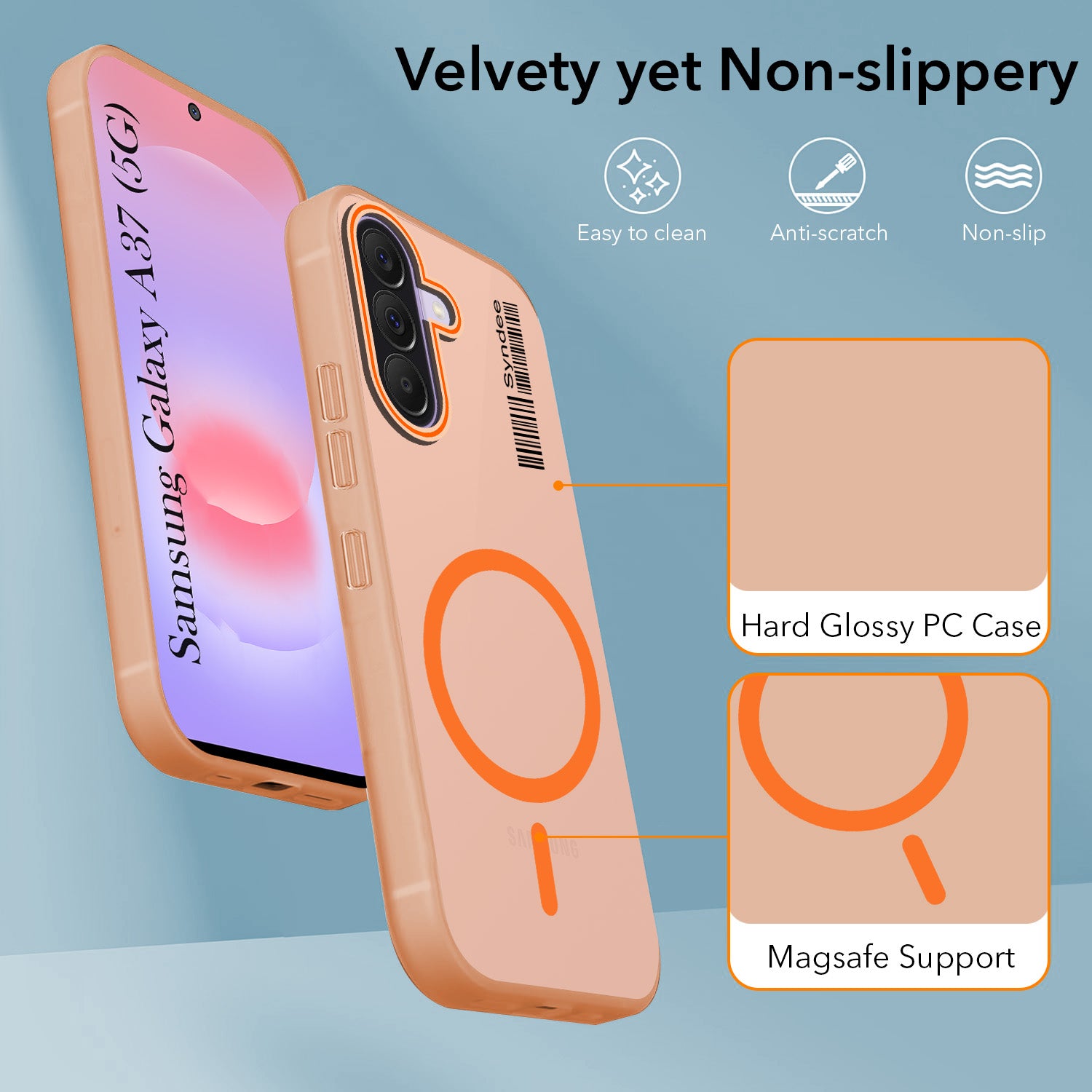 For Samsung Galaxy A37 5G Back Cover Case (Soft Touch | Camera Bump Protection | MagSafe Compatible | Matte Finish)