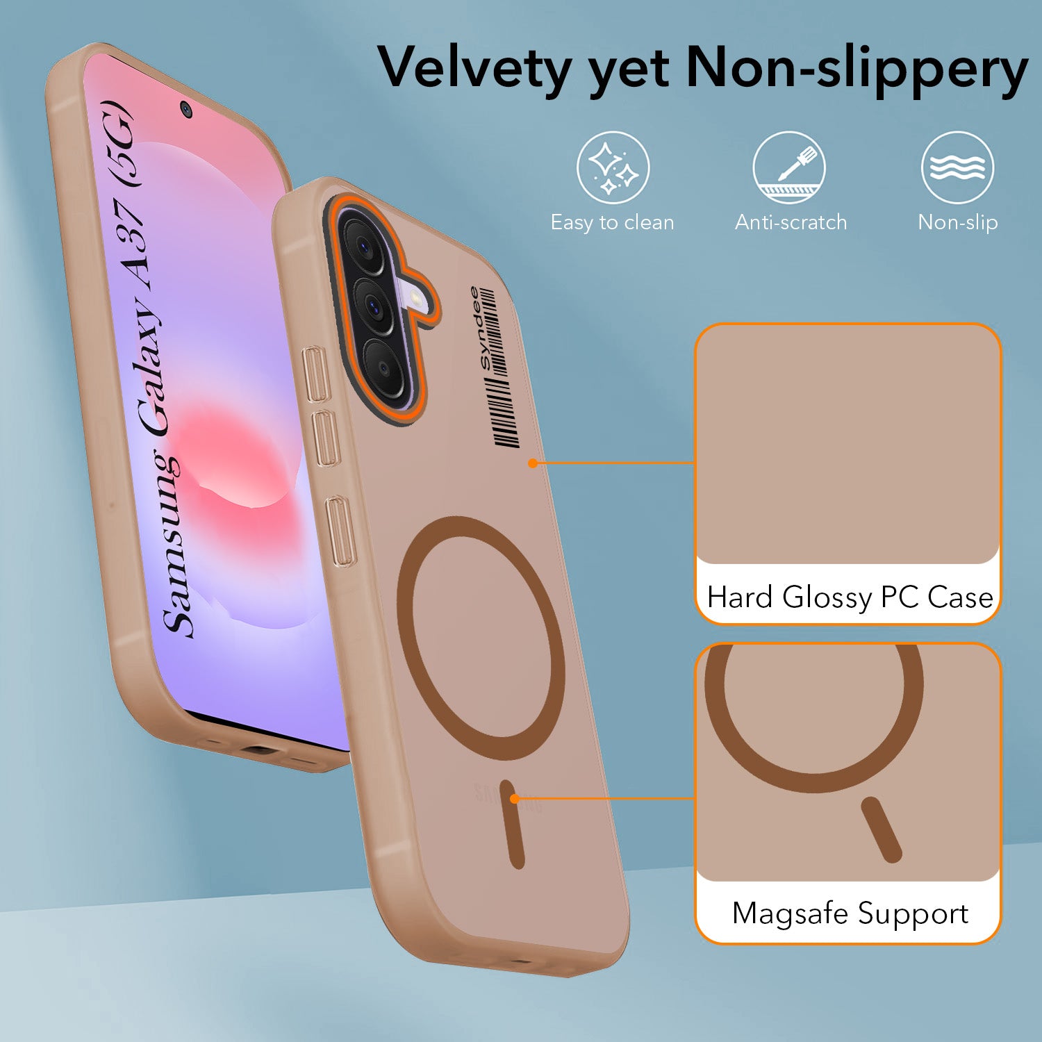 For Samsung Galaxy A37 5G Back Cover Case (Soft Touch | Camera Bump Protection | MagSafe Compatible | Matte Finish)