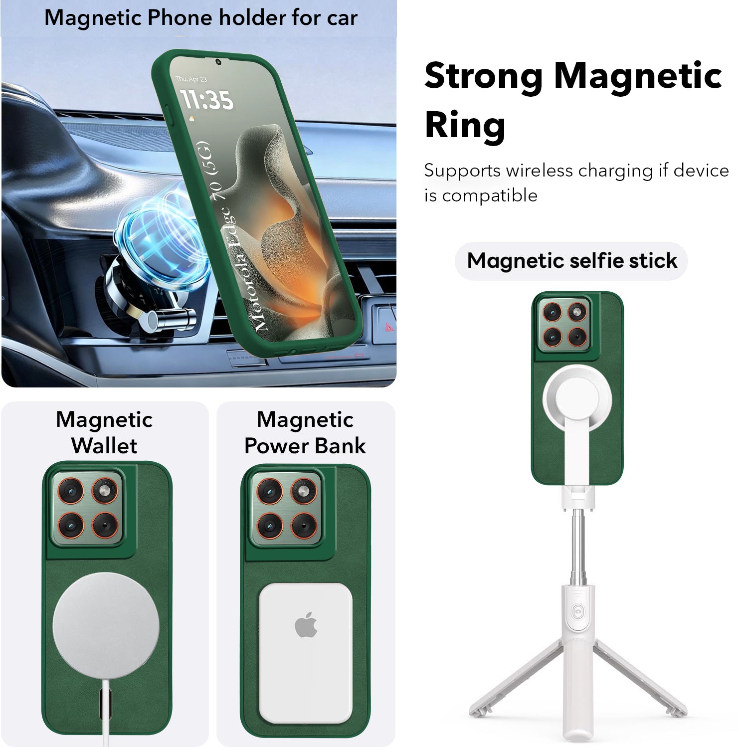 For Motorola Moto Edge 70 Back Case Cove Leather Finish (MagSafe Compatible Wireless Charging | Soft Touch | Camera Bump Protection)