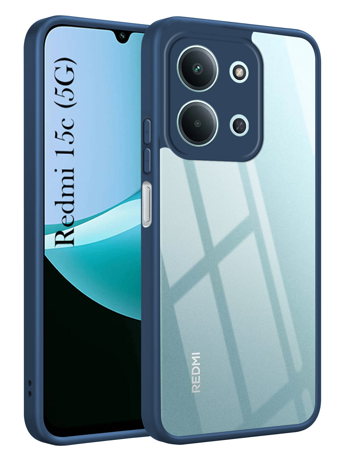 For Redmi 15C Back Cover Case Ultra-Hybrid (Lifetime Anti Yellow | Anti Scratch | Crystal Clear Shockproof)
