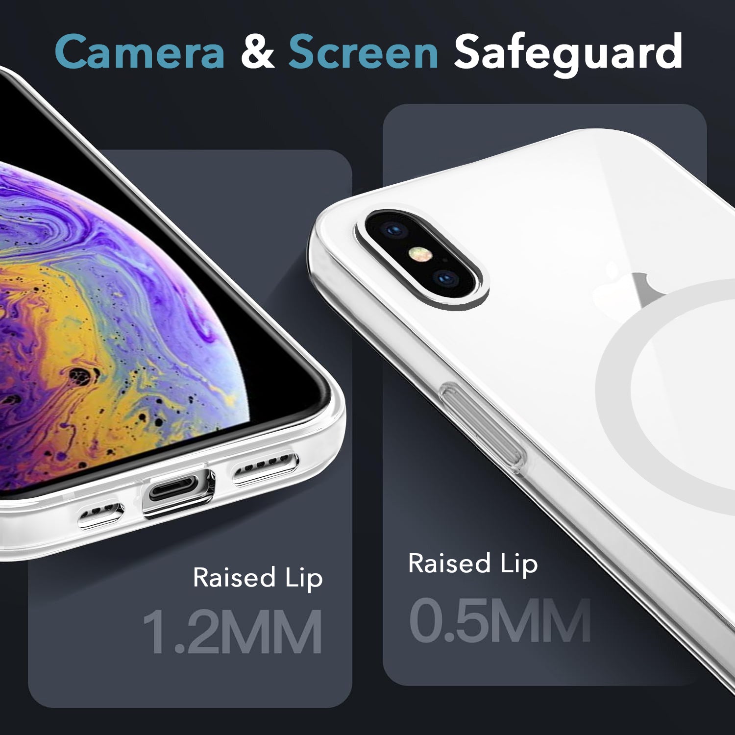 For Apple iPhone Xs Back Cover Case (Frosted Matte Feel | MagSafe Compatible Wireless Charging | Polycarbonate Material)