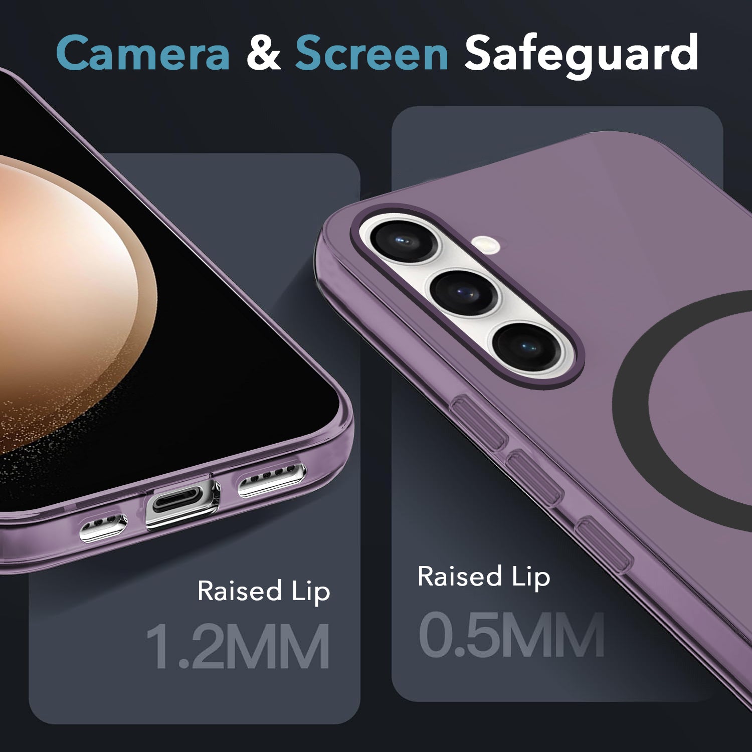 For Samsung Galaxy S23 FE 5G Back Cover Case (Frosted Matte Feel | MagSafe Compatible Wireless Charging | Polycarbonate Material)