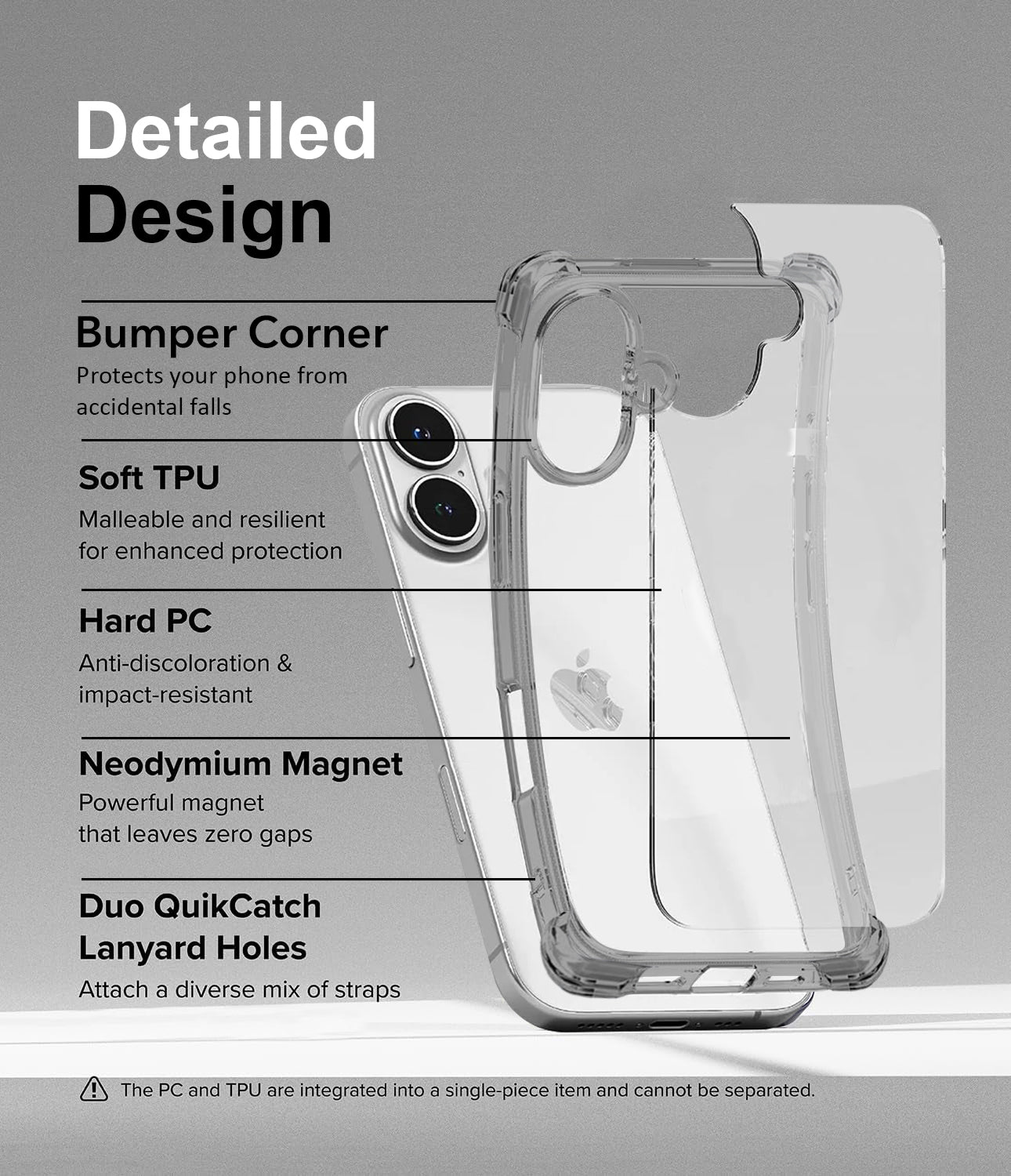 For Apple iPhone 16 Pro Max Back Cover (Shockproof Crystal Clear  Case |  Drop & Camera Protection | Hard Polycarbonate)