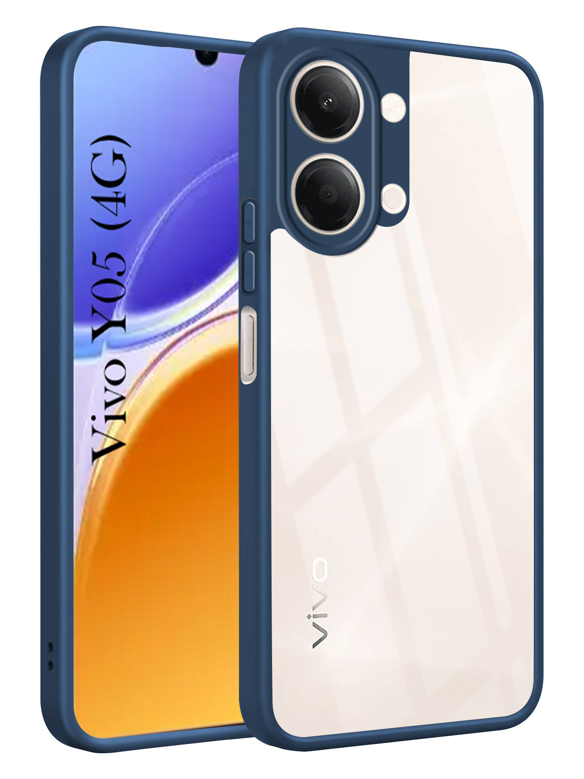 For Vivo Y05 4G Back Cover Case Ultra-Hybrid (Lifetime Anti Yellow | Anti Scratch | Crystal Clear Shockproof)