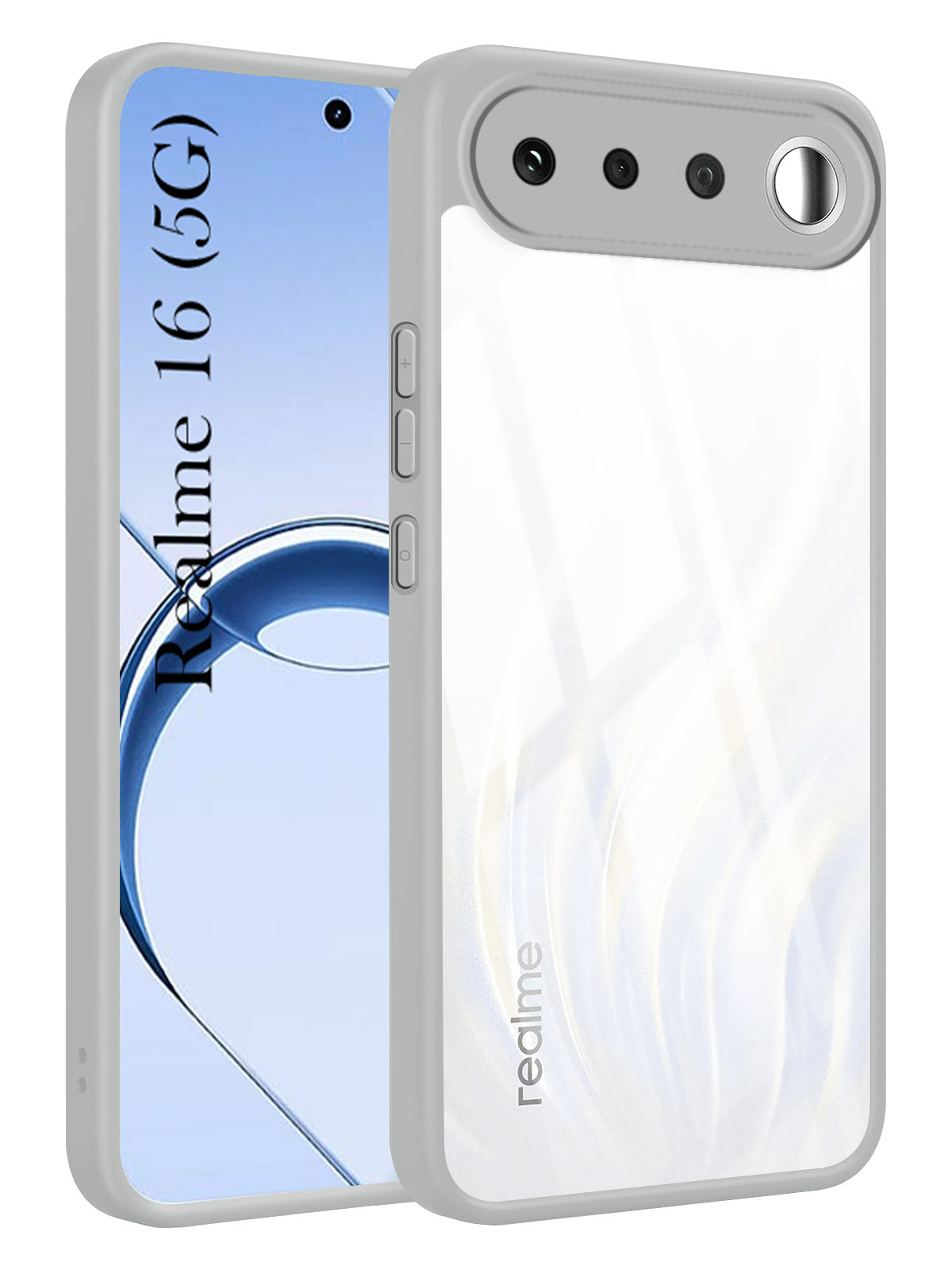 For Realme 16 Back Cover Case Ultra-Hybrid (Lifetime Anti Yellow | Anti Scratch | Crystal Clear Shockproof)