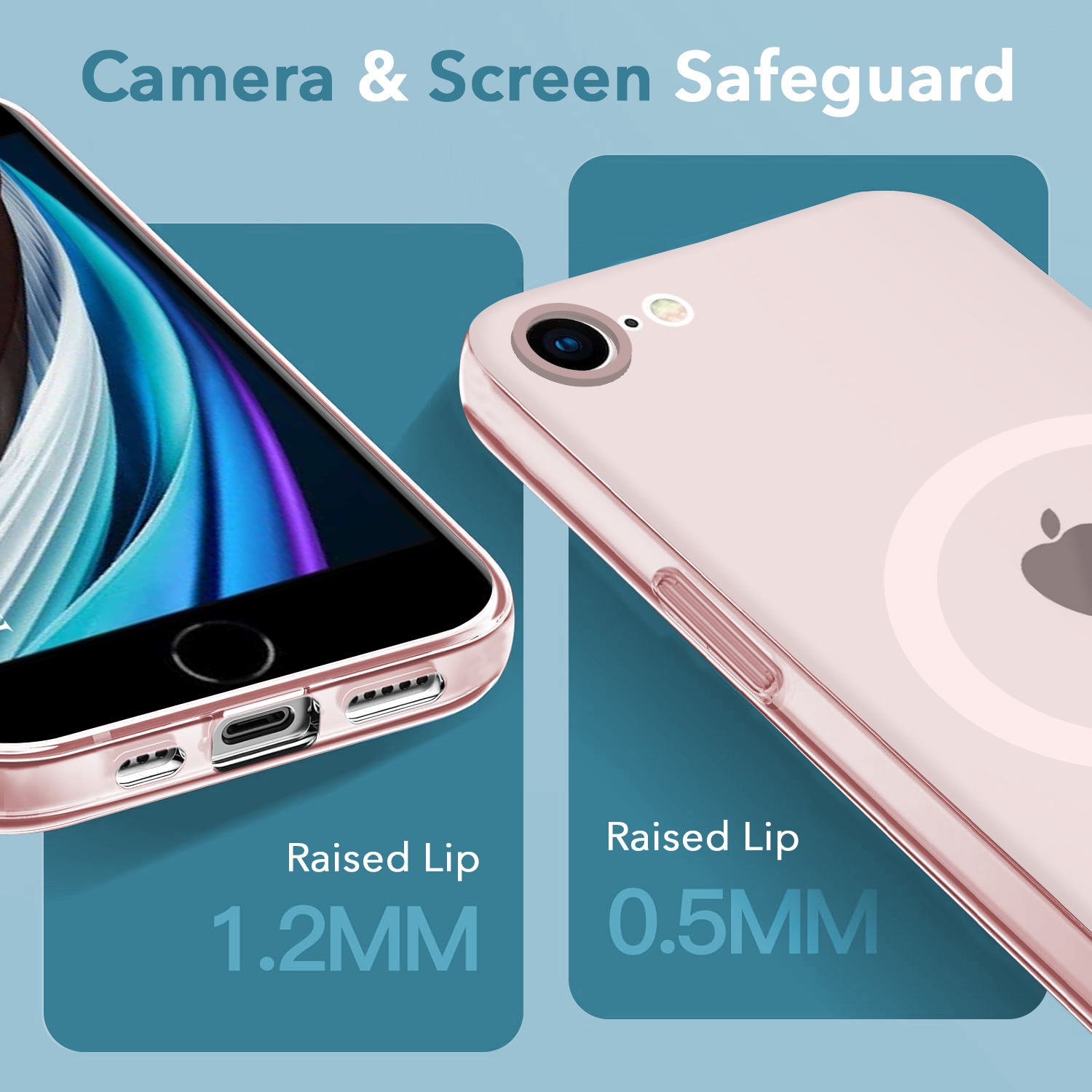 For iPhone SE 2020 | SE 2022 Back Cover Case (Frosted Matte Feel | MagSafe Compatible Wireless Charging | Polycarbonate Material)