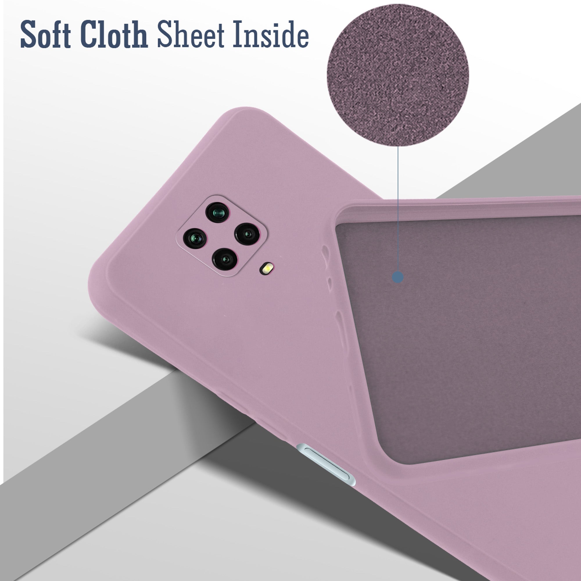 For Redmi Note 9 Pro | 9 Pro Max | Note 10 Lite Back Cover Case (Matte with Inside Fiber Cloth)