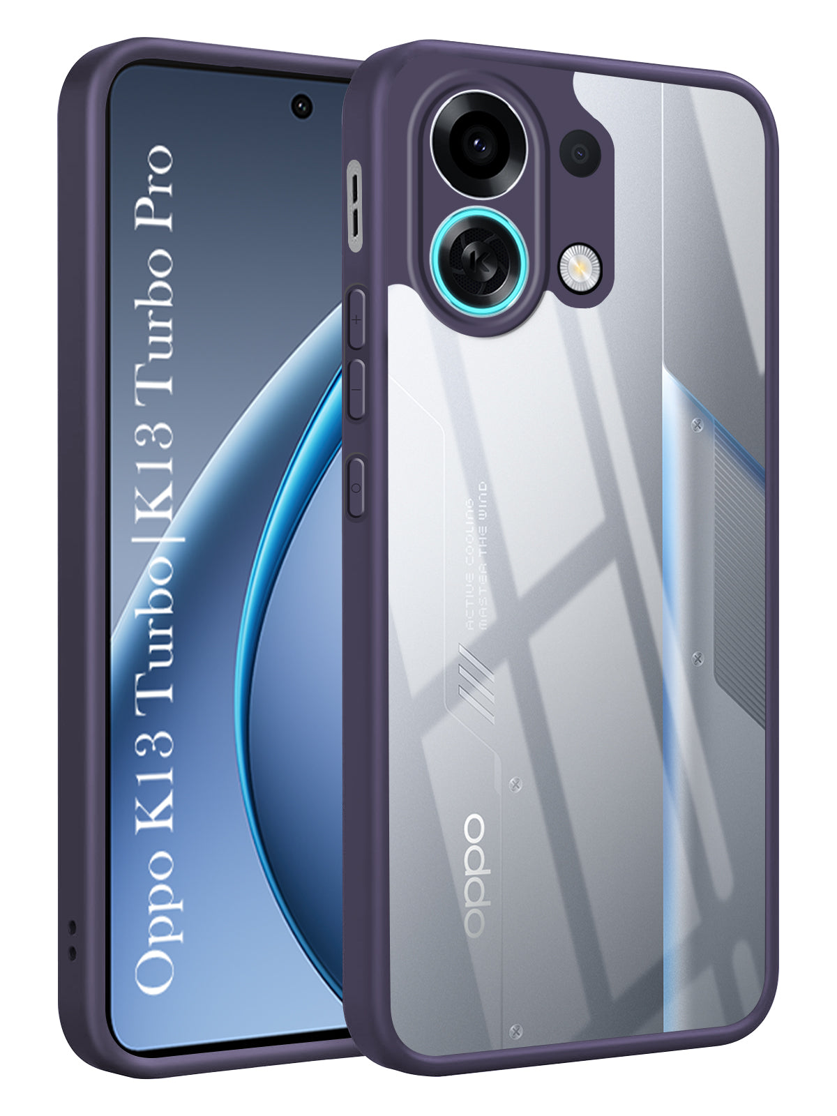 For Oppo K13 Turbo | Oppo K13 Turbo Pro Back Cover Case (Lifetime Anti Yellow | Anti Scratch | Crystal Clear Shockproof)
