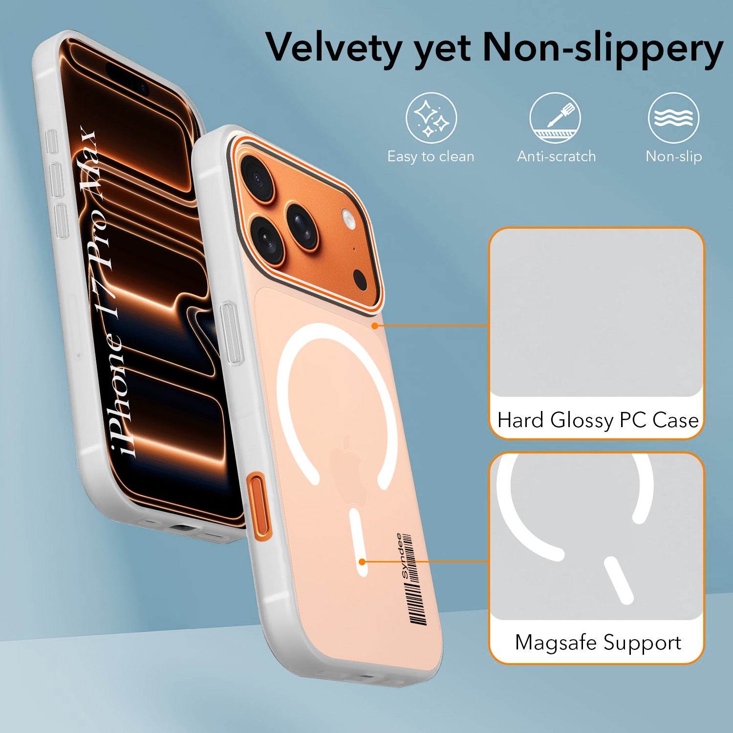 For Apple iPhone 17 Pro Max Back Cover Case (Soft Touch | Camera Bump Protection | MagSafe Compatible | Matte Finish)