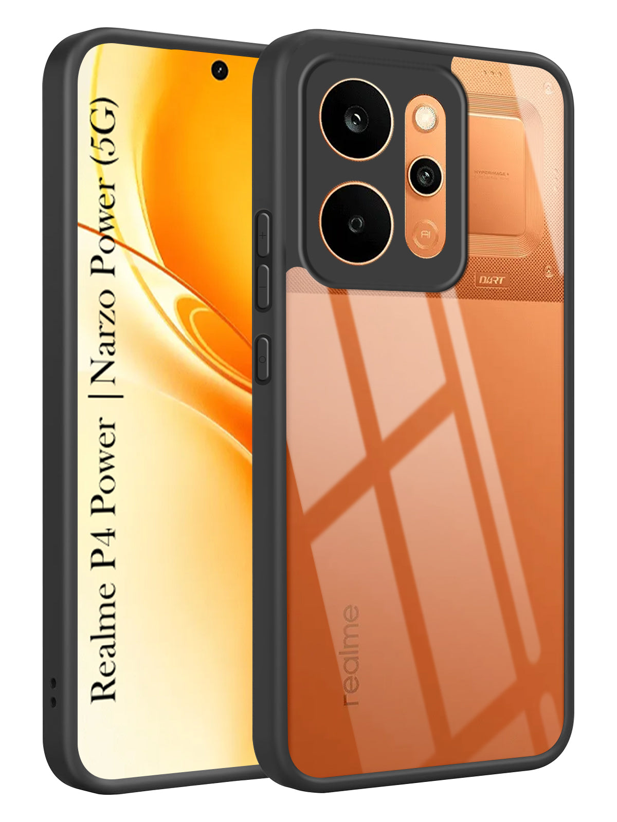 For Realme P4 Power 5G | Realme Narzo Power Back Cover Case Ultra-Hybrid (Lifetime Anti Yellow | Anti Scratch | Crystal Clear Shockproof)