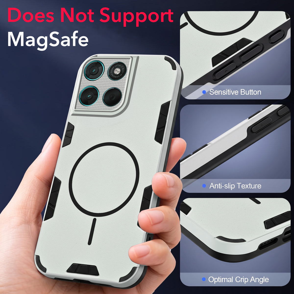 For Motorola Moto G67 Power | G57 Power Back Cover Case (Slim Hybrid Armor | Shockproof Camera Protection | Rugged Dual Layer)