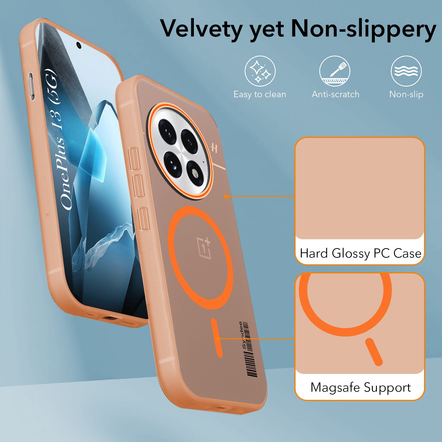 For OnePlus 13 Back Cover Case (Soft Touch | Camera Bump Protection | MagSafe Compatible | Matte Finish)