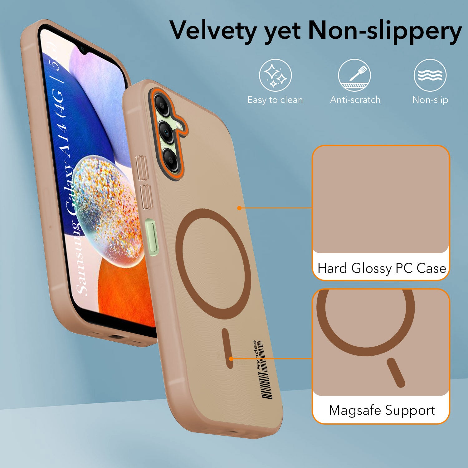 For Samsung Galaxy A14 4G | 5G Back Cover Case (Soft Touch | Camera Bump Protection | MagSafe Compatible | Matte Finish)