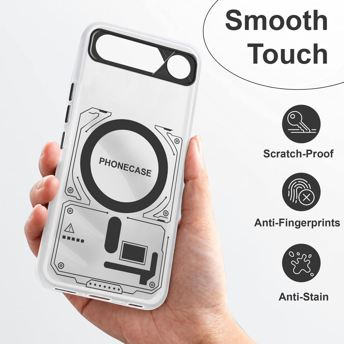 For Realme 16 Metallic Back Cover Case (Metallic Camera Protection & Buttons | Translucent Milky Shade | Hard Polycarbonate)