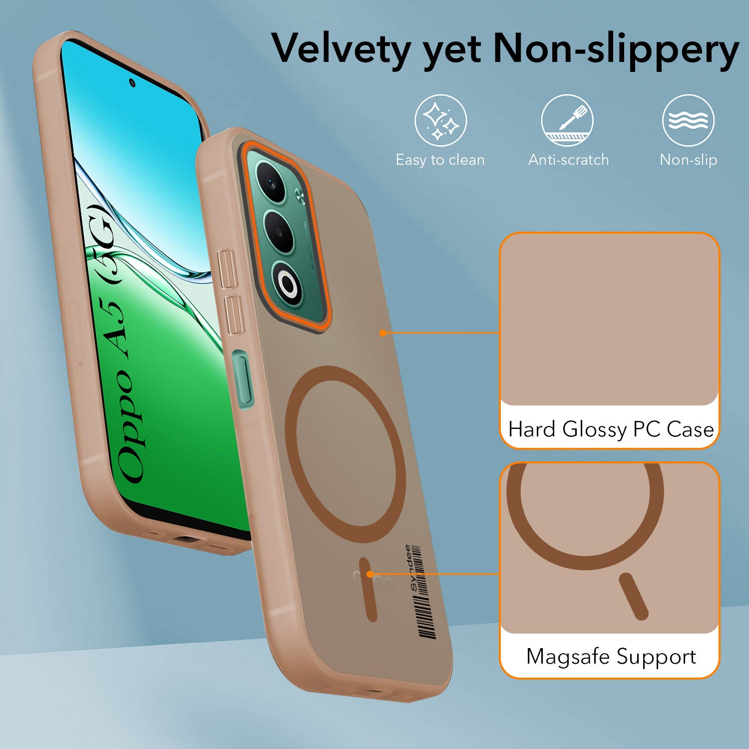 For Oppo A5 5G Back Cover Case (Soft Touch | Camera Bump Protection | MagSafe Compatible | Matte Finish)