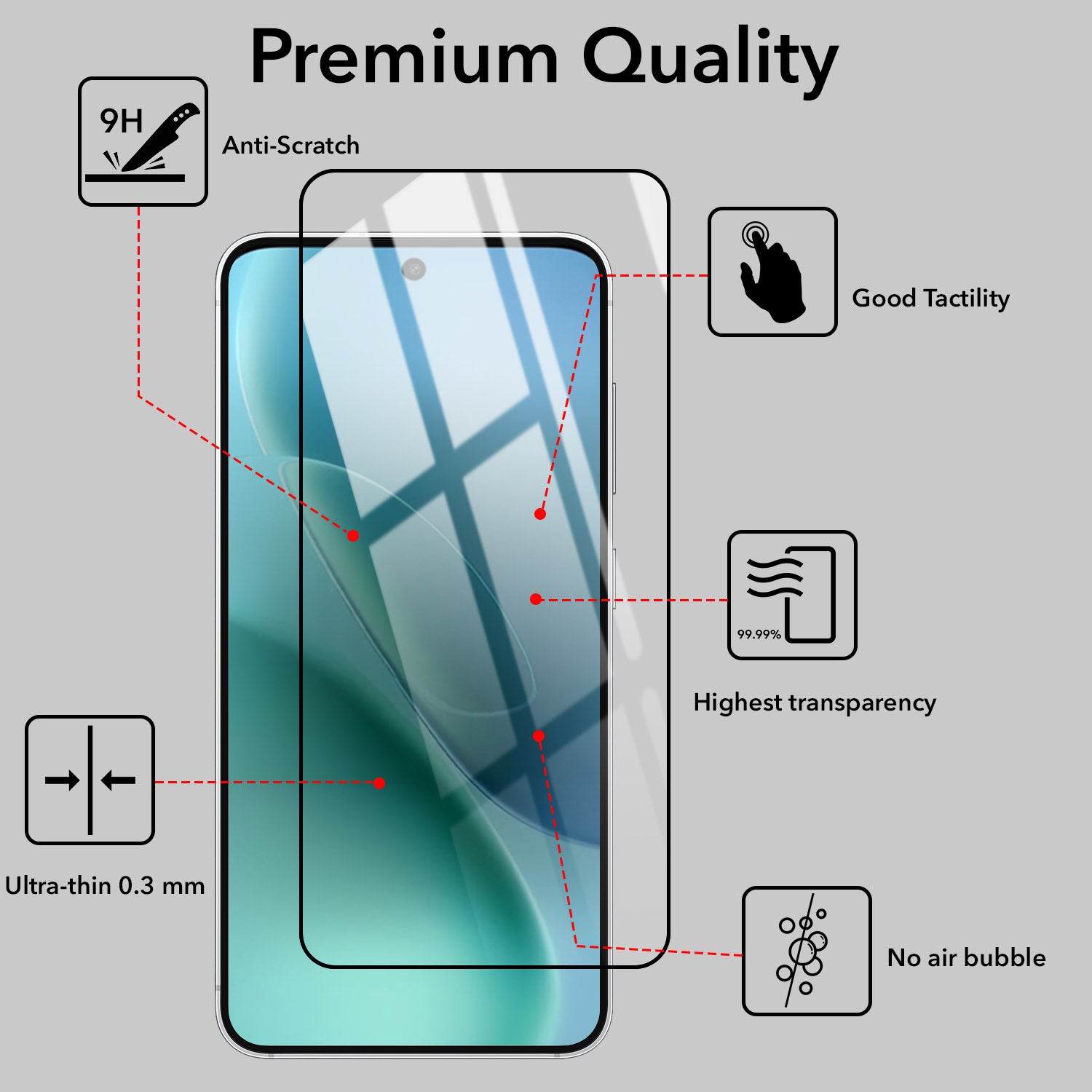 Tempered Glass For Vivo iQOO Z11x 5G Military-Grade Gorilla Screen Protector (Shatterproof HD Clarity | Oleophobic Coating | 3D Precision Cut) (Pack of 1)