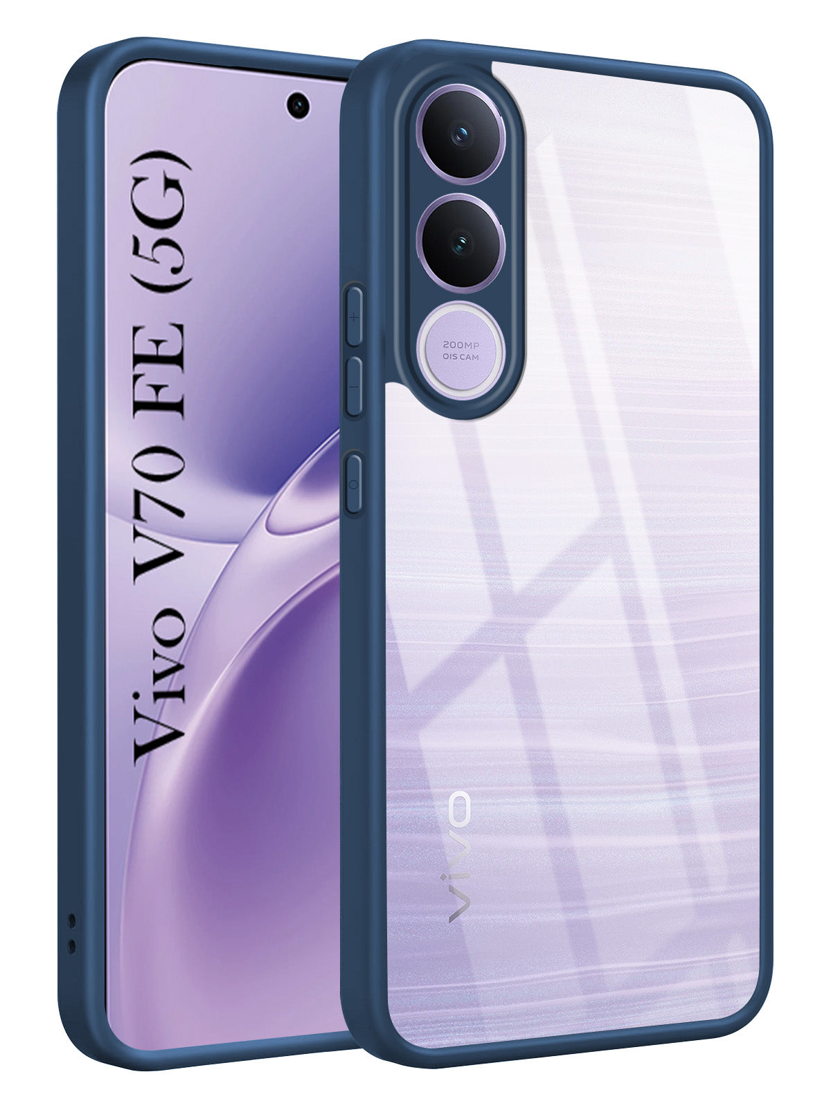 For Vivo V70 FE 5G Back Cover Case Ultra-Hybrid (Lifetime Anti Yellow | Anti Scratch | Crystal Clear Shockproof)