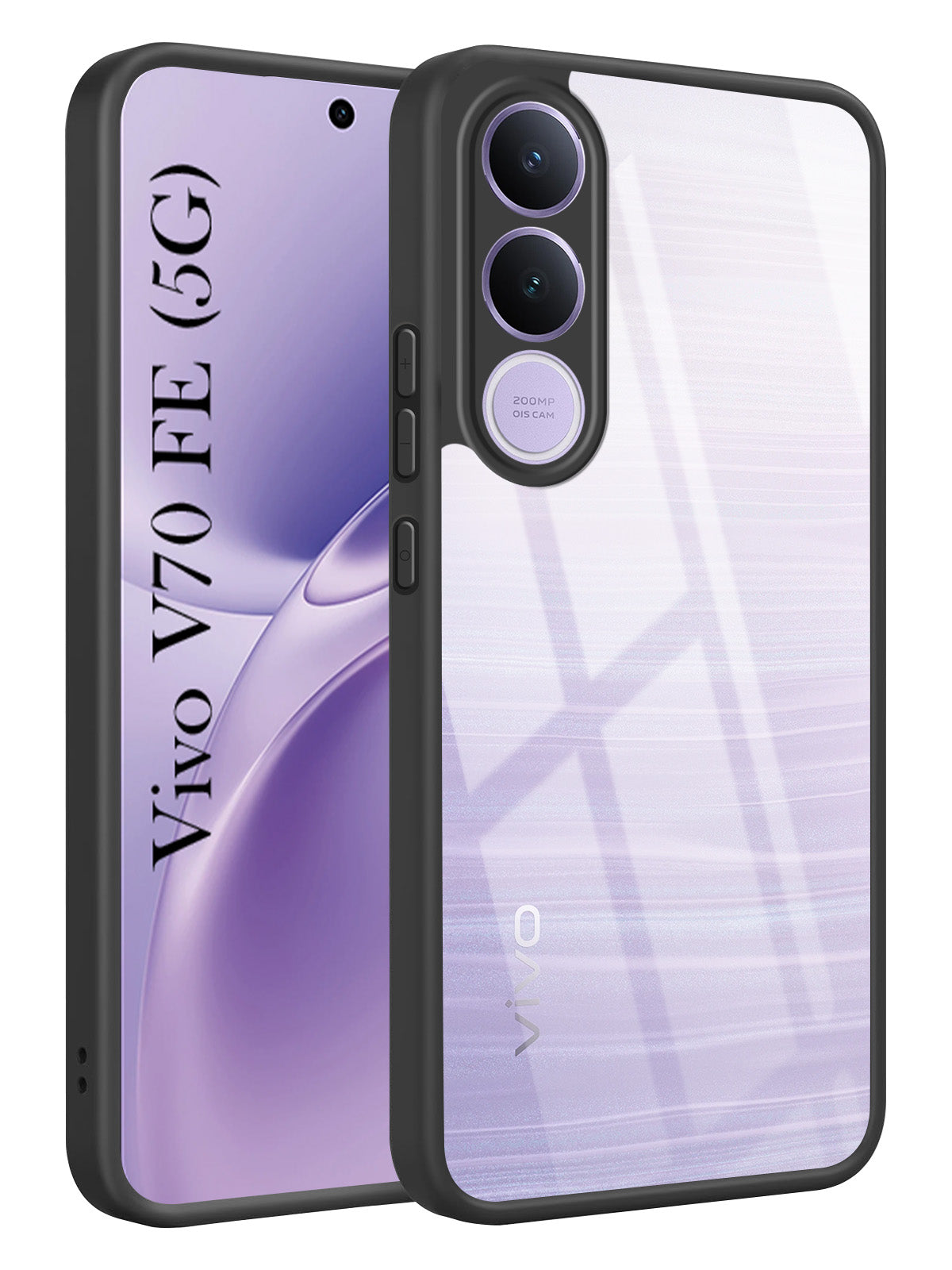 For Vivo V70 FE 5G Back Cover Case Ultra-Hybrid (Lifetime Anti Yellow | Anti Scratch | Crystal Clear Shockproof)