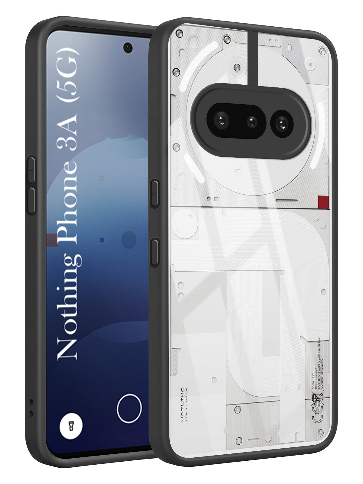 For Nothing Phone 3A Back Cover Case (Lifetime Anti Yellow | Anti Scratch | Crystal Clear Shockproof)