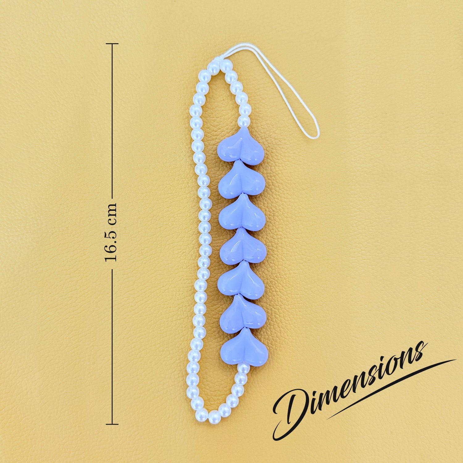 Heart Shape Charms With Small Pearl Beads