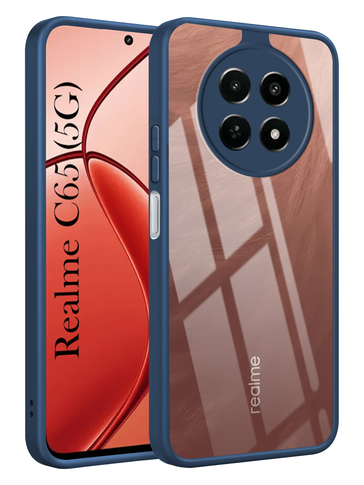 For Realme C65 5G Back Cover Case Ultra-Hybrid  (Lifetime Anti Yellow | Anti Scratch | Crystal Clear Shockproof)