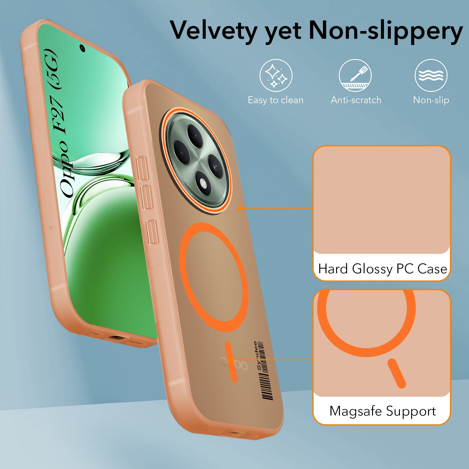 For Oppo F27 5G Back Cover Case (Soft Touch | Camera Bump Protection | MagSafe Compatible | Matte Finish)