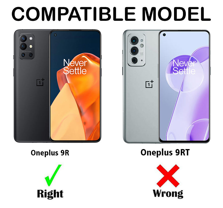 For OnePlus 9R 5G Back Cover Case Lifetime Anti-Yellow MagSafe Compatible Clear (Sleek Hard Crystal | Shockproof and Camera Protection)