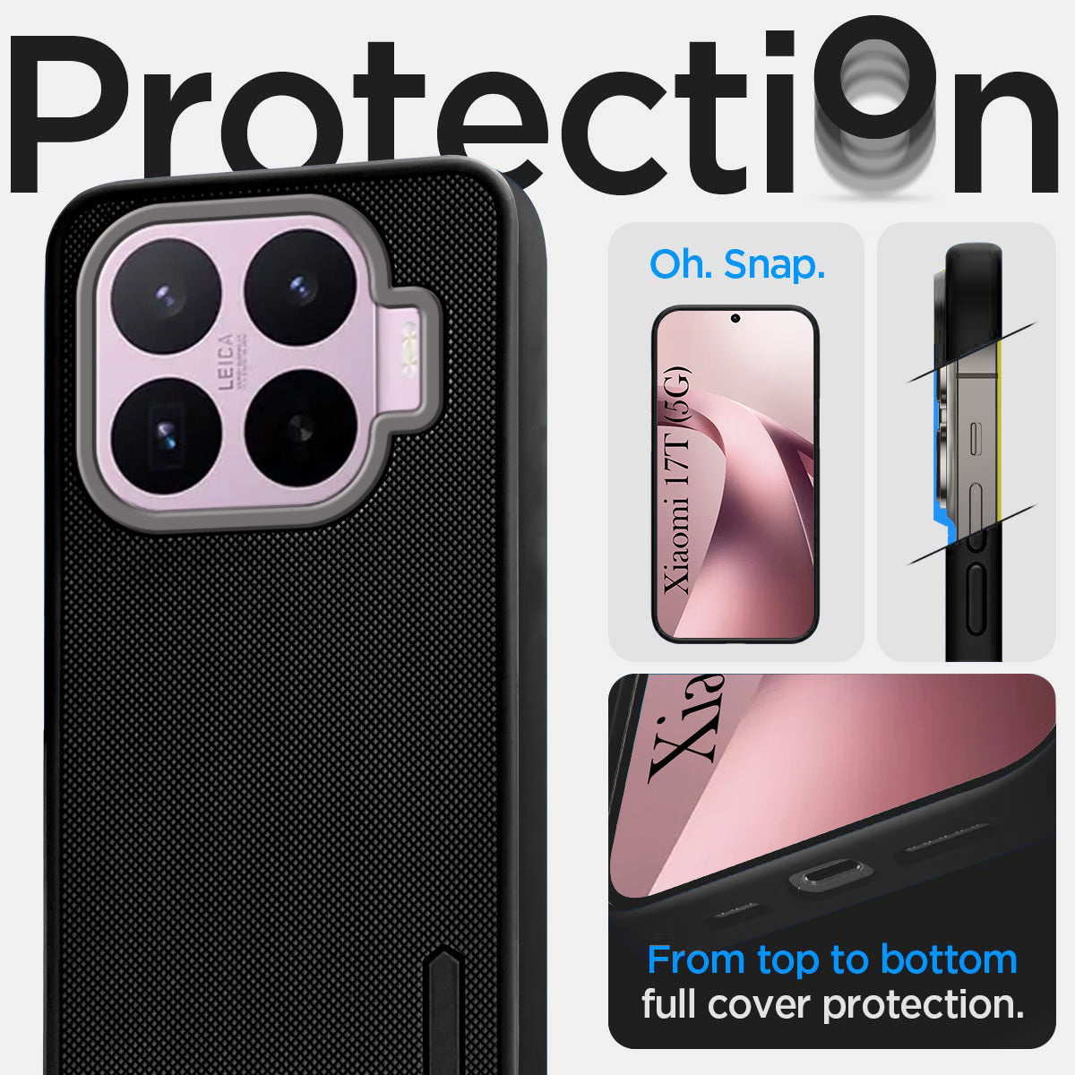 For XIAOMI 17T Back Cover Case Rubberised (Textured Grip Design| Micro-Fiber Cloth Inside | Slim and Light Weight | Soft Touch and Feel)