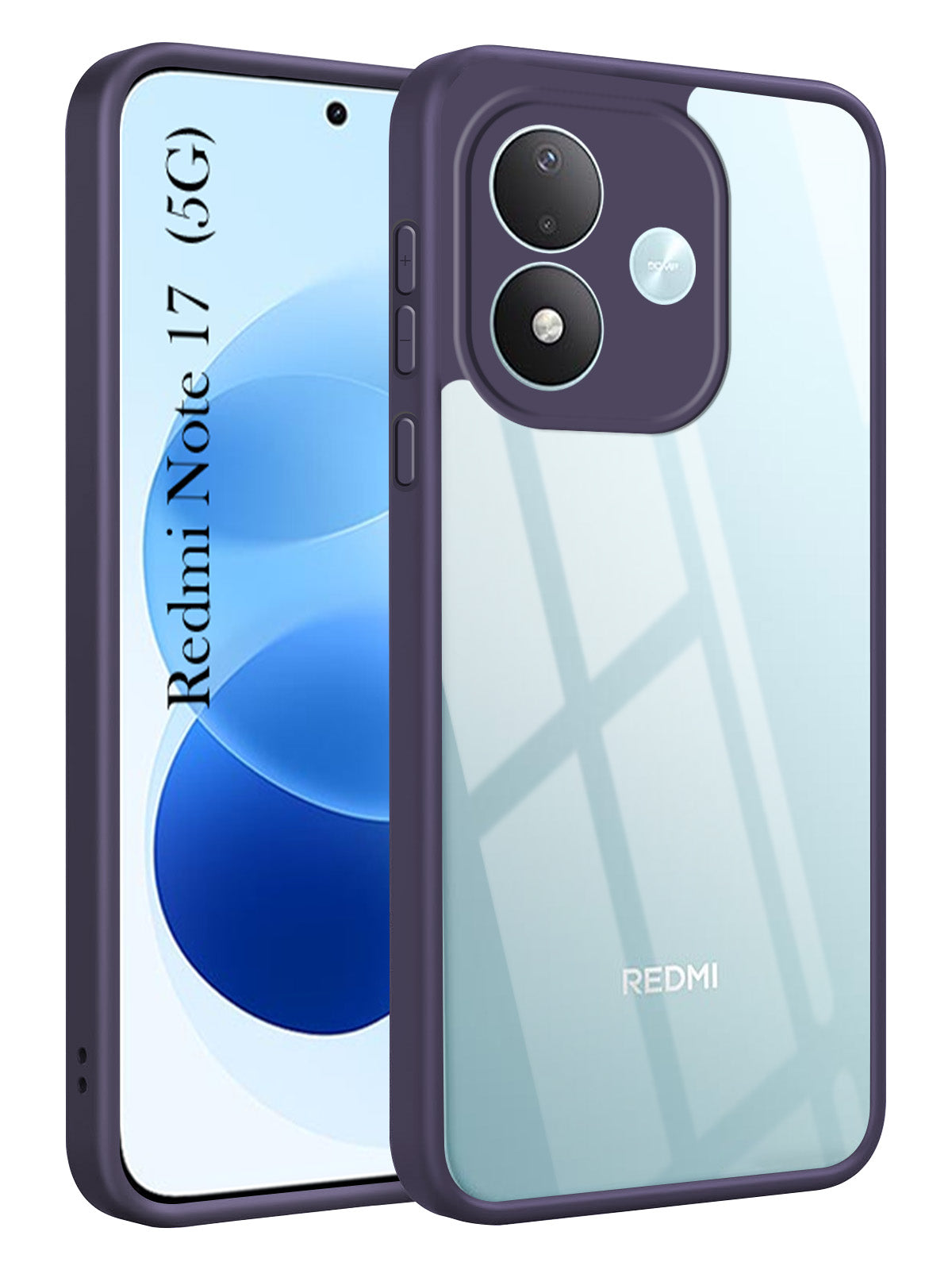 For Redmi Note 17 5G Back Cover Case Ultra-Hybrid (Lifetime Anti Yellow | Anti Scratch | Crystal Clear Shockproof)