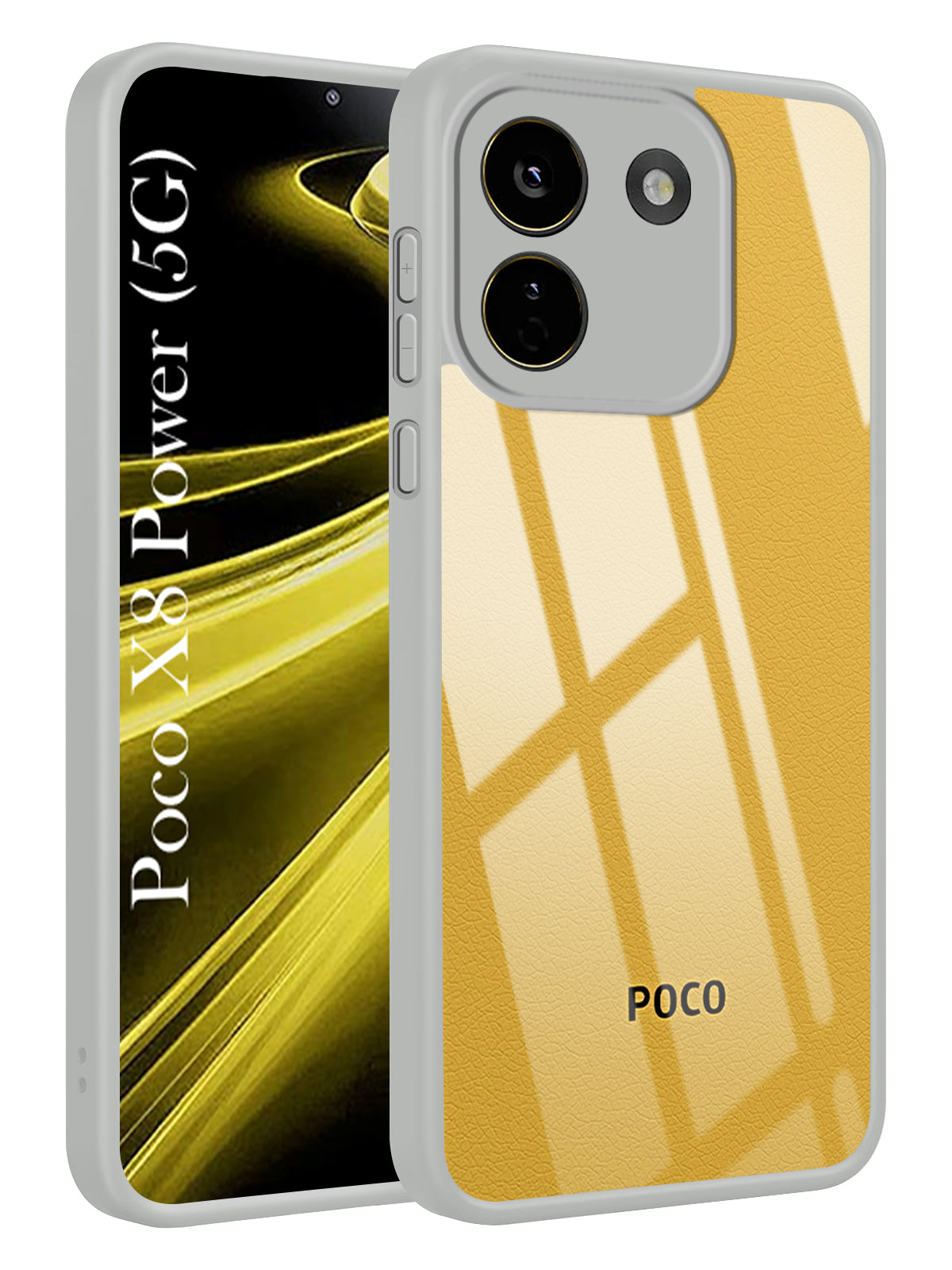 For Poco X8 Power Back Cover Case Ultra-Hybrid (Lifetime Anti Yellow | Anti Scratch | Crystal Clear Shockproof)