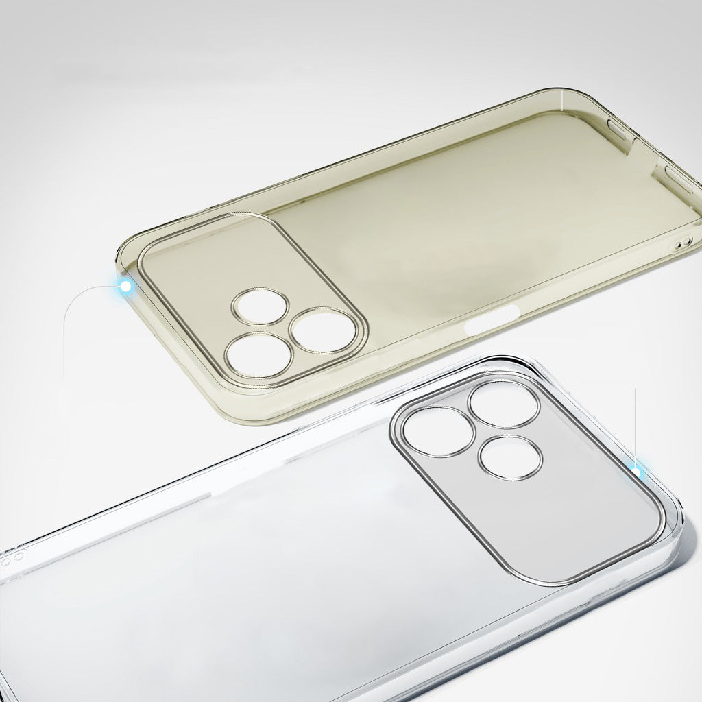 For Oppo A6c 4G Back Cover Case Lifetime Anti-Yellow Clear (Sleek Hard Crystal | Shockproof and Camera Protection)